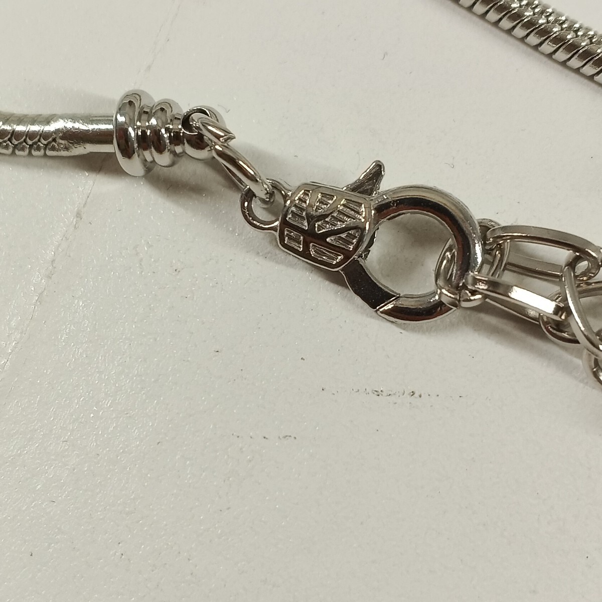Women’s Bracelet 8.5″ length Brass plated Silver