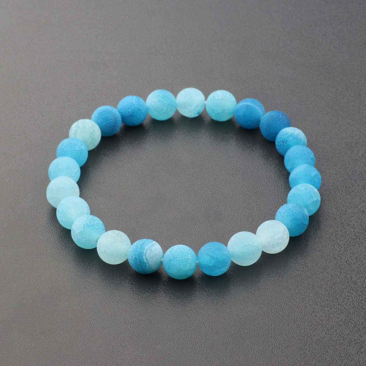 8mm Handmade Mixed Natural Gemstone Round Beads Healing Reiki Stretchy Bracelets