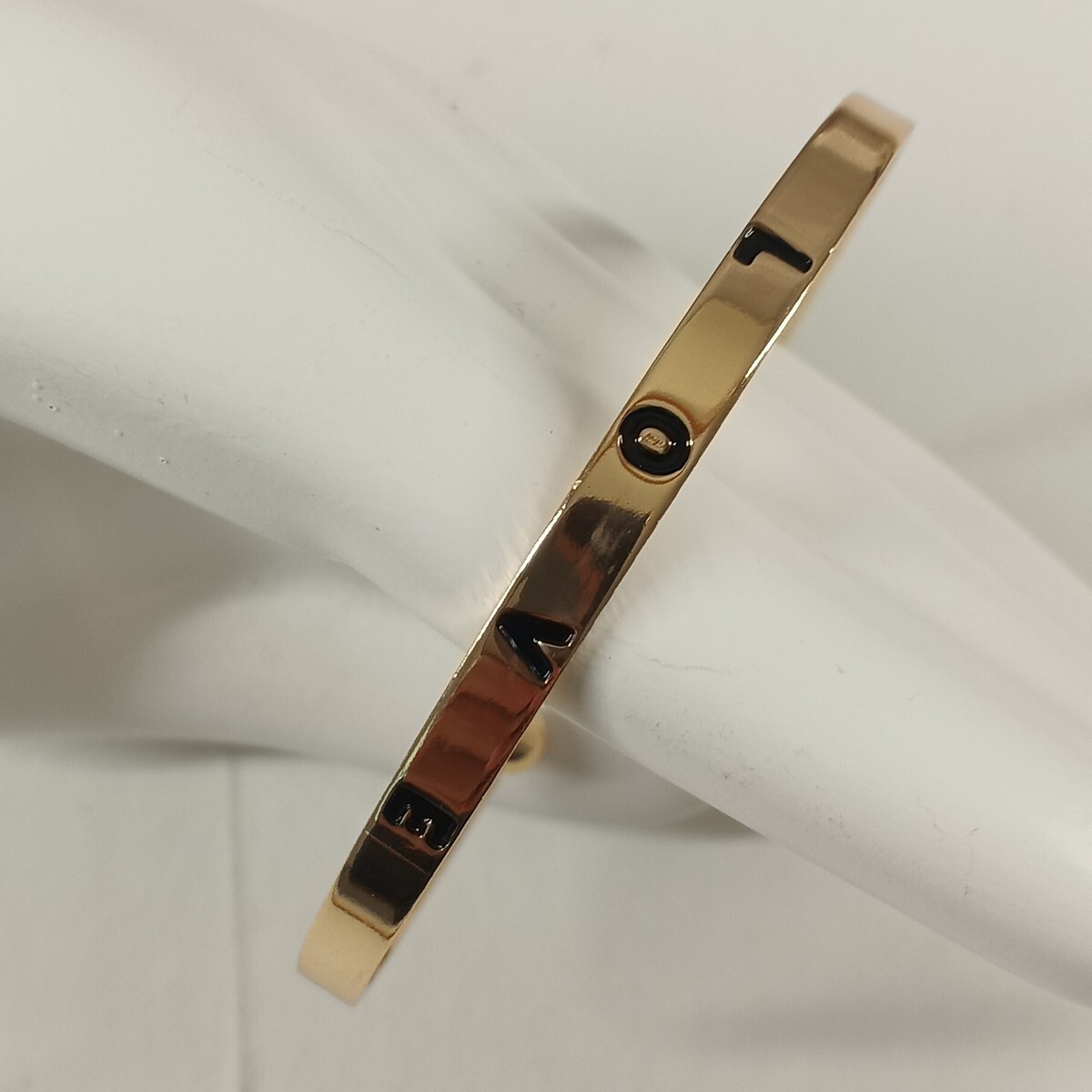 Women’s “Love” Cuff Bracelet One Size Brass Plated Gold Jewelry