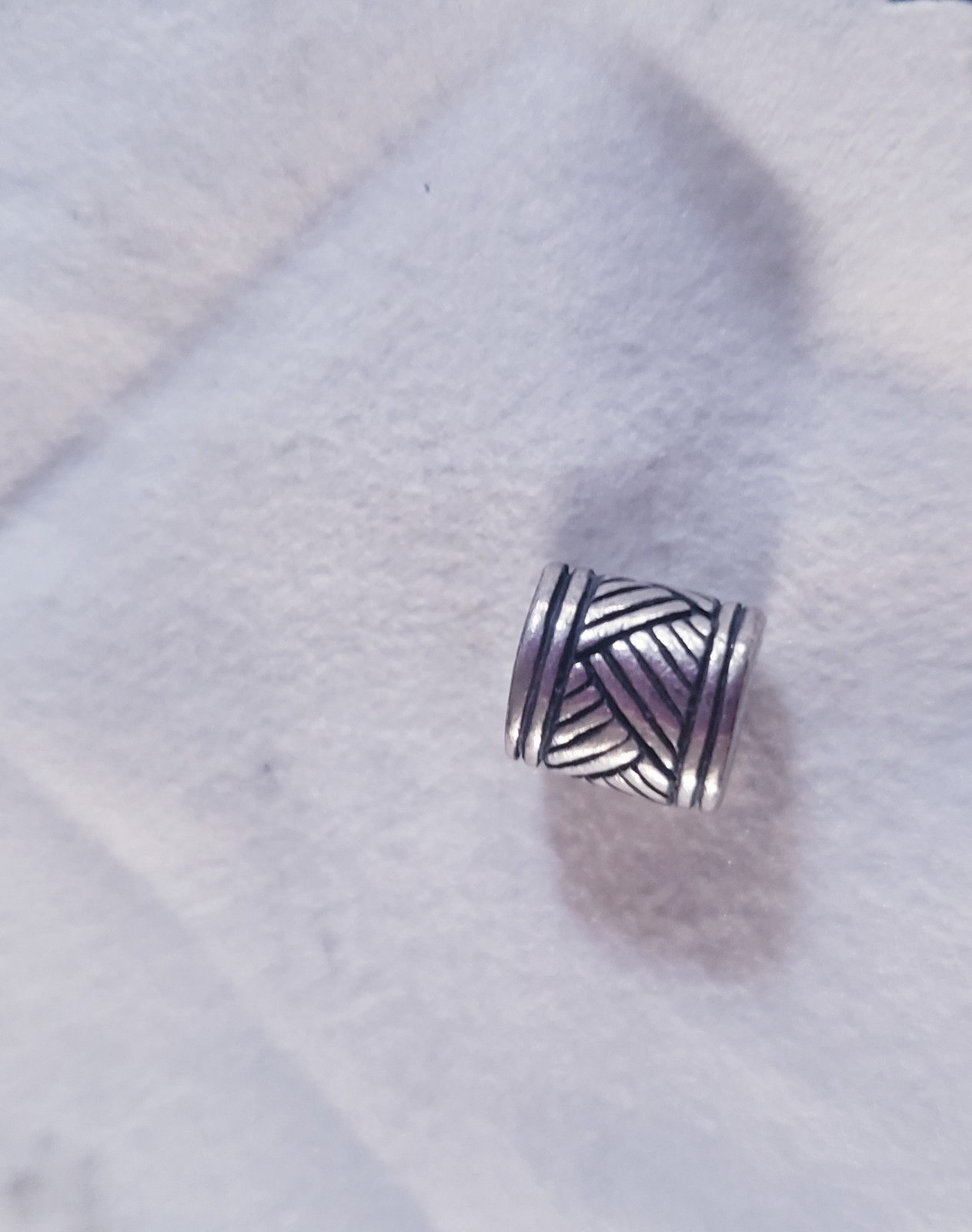 Gently Pre-owned Trollbeads World Tour South Africa Drum Beat .925 SterSilv Bead