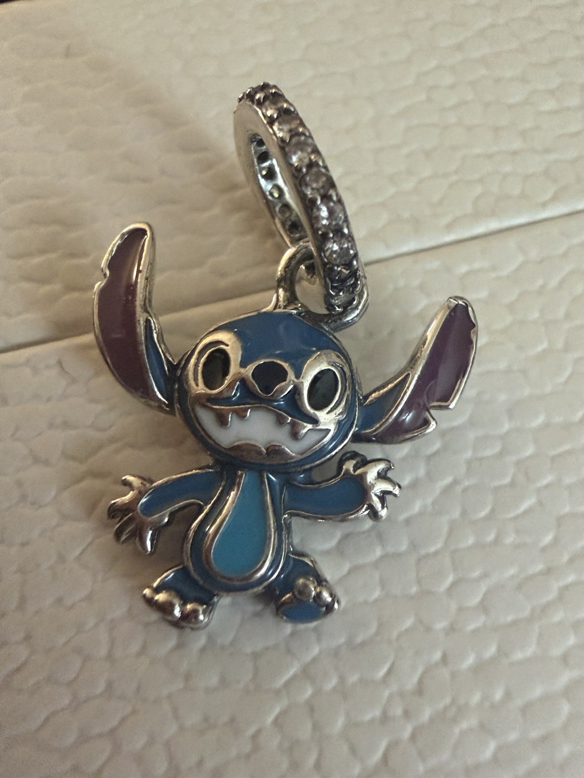 925 Stamped Silver Lilo & Stitch Charm Pendant