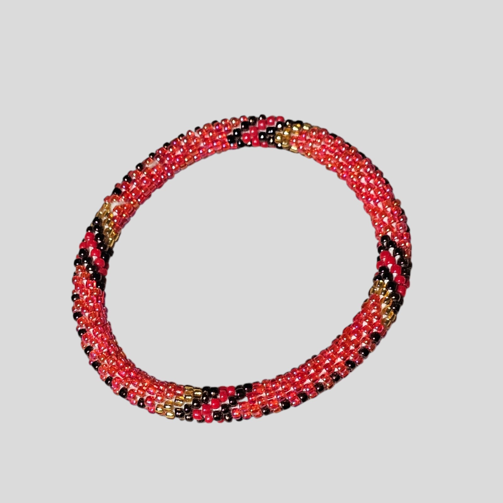 Sashka Co Glass Bead Crochet Bracelet Nepal Fair Trade