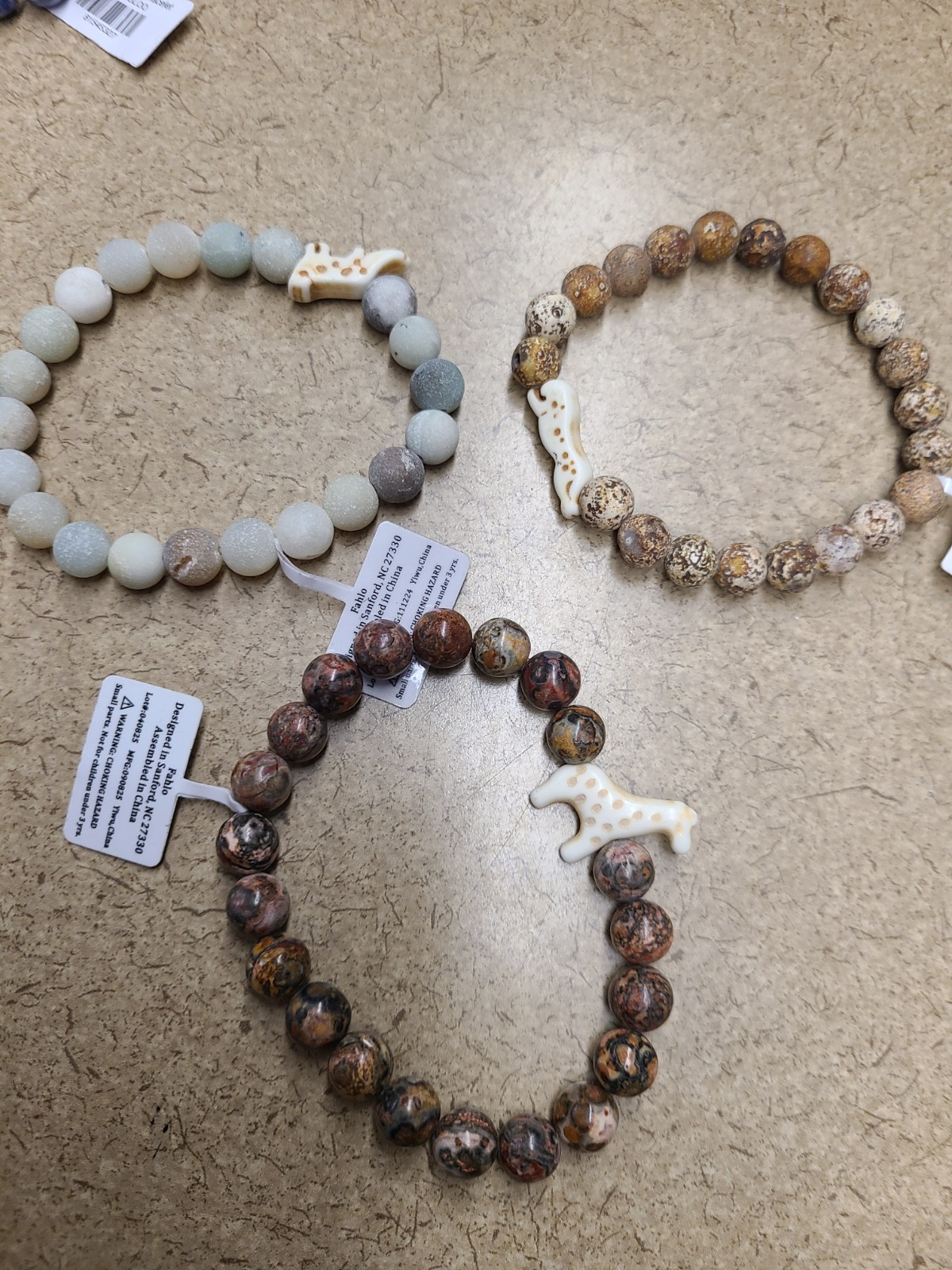 Lot of 3 Fahlo Bracelets No Tracking Cards 99141