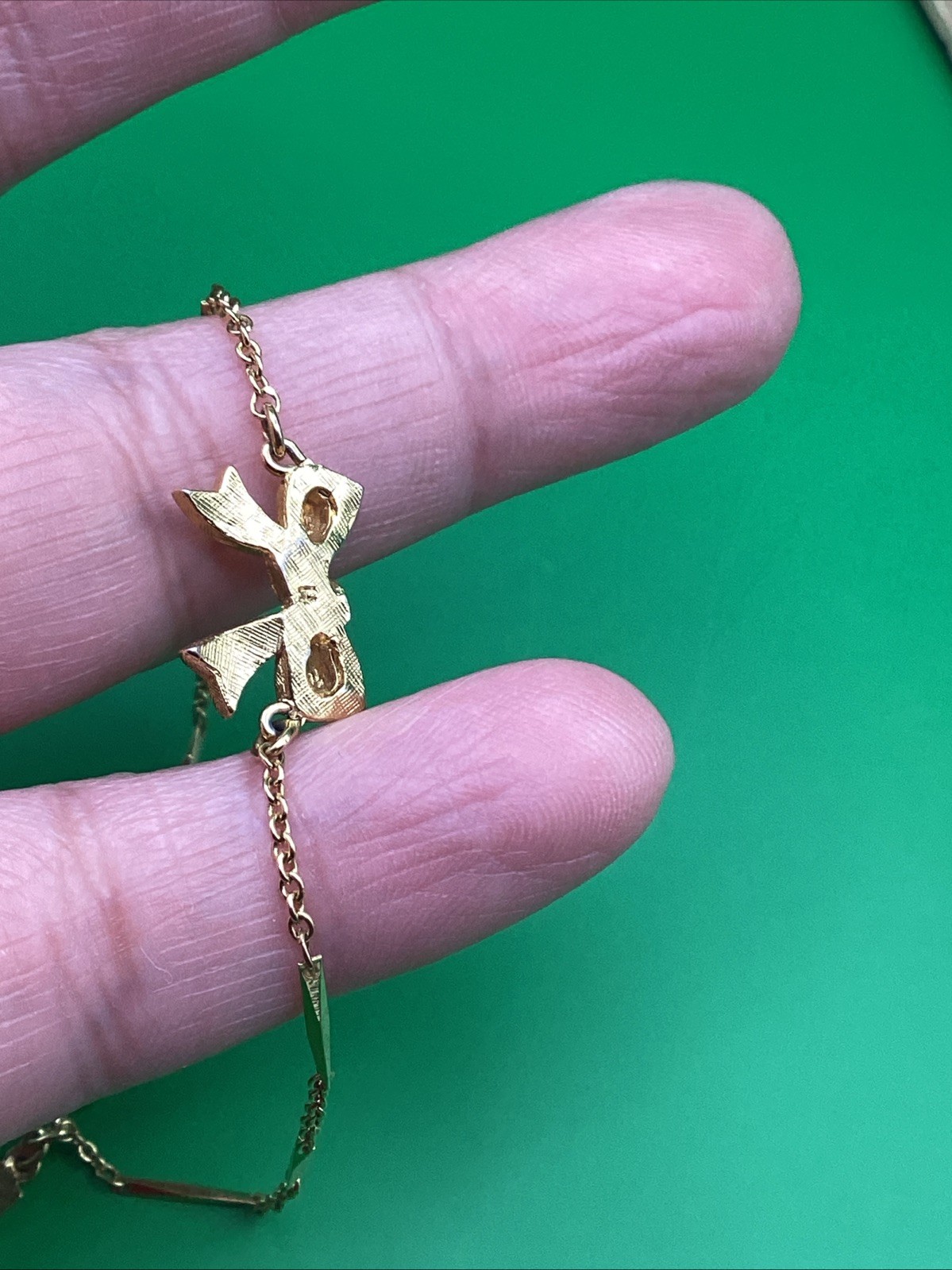 Accents By Hallmark Gold Tone Bow Bracelet