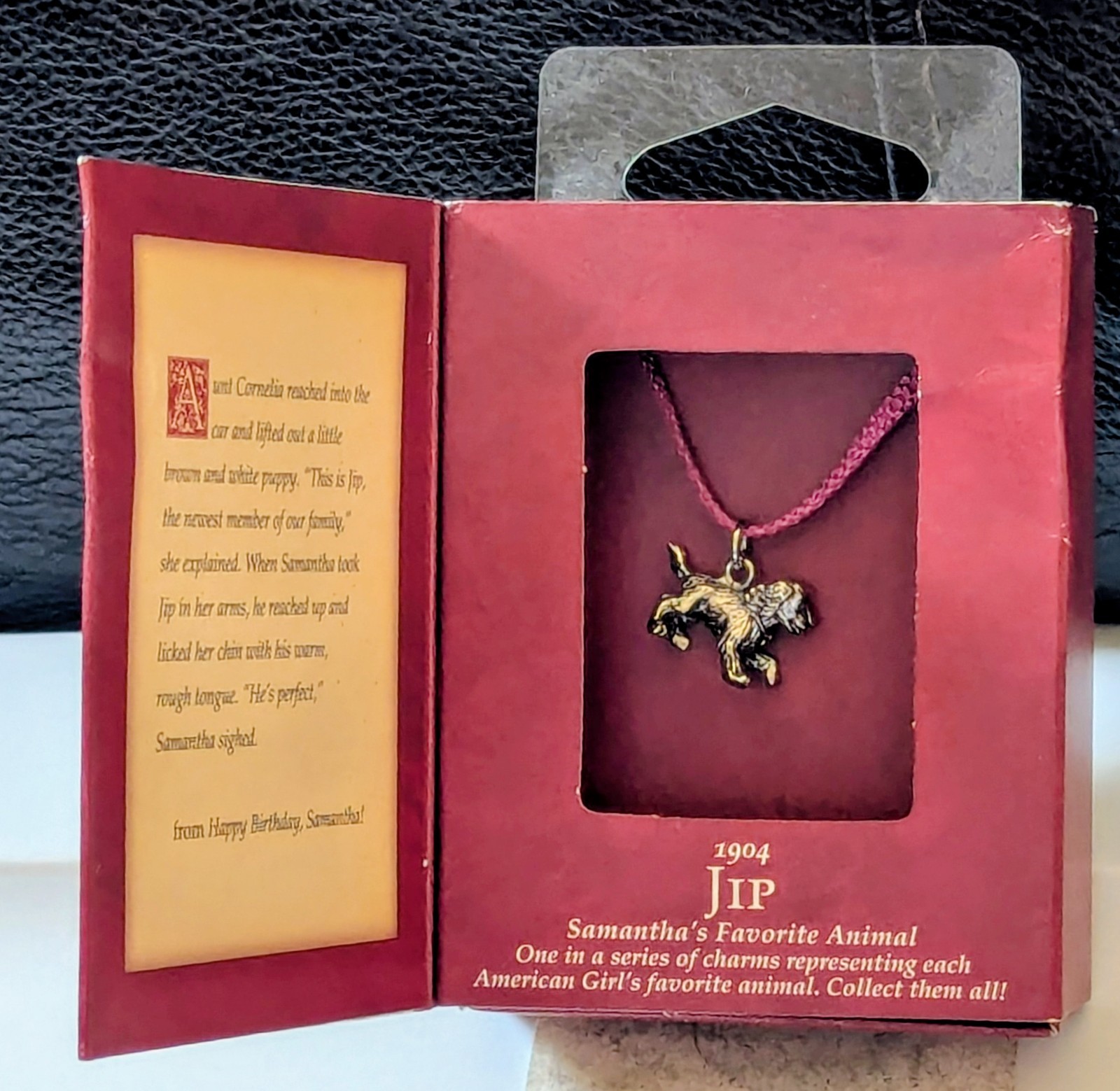 American Girl Doll Collection Hallmark Pewter Charm JIP Samantha’s Dog New