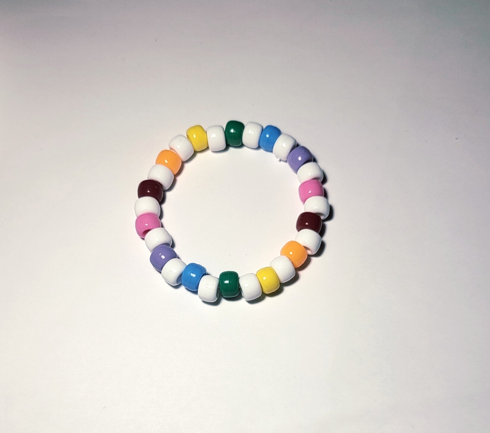 Lot of 3 Pride Kandi Bead Bracelets (2 Gay, 1 Trans)