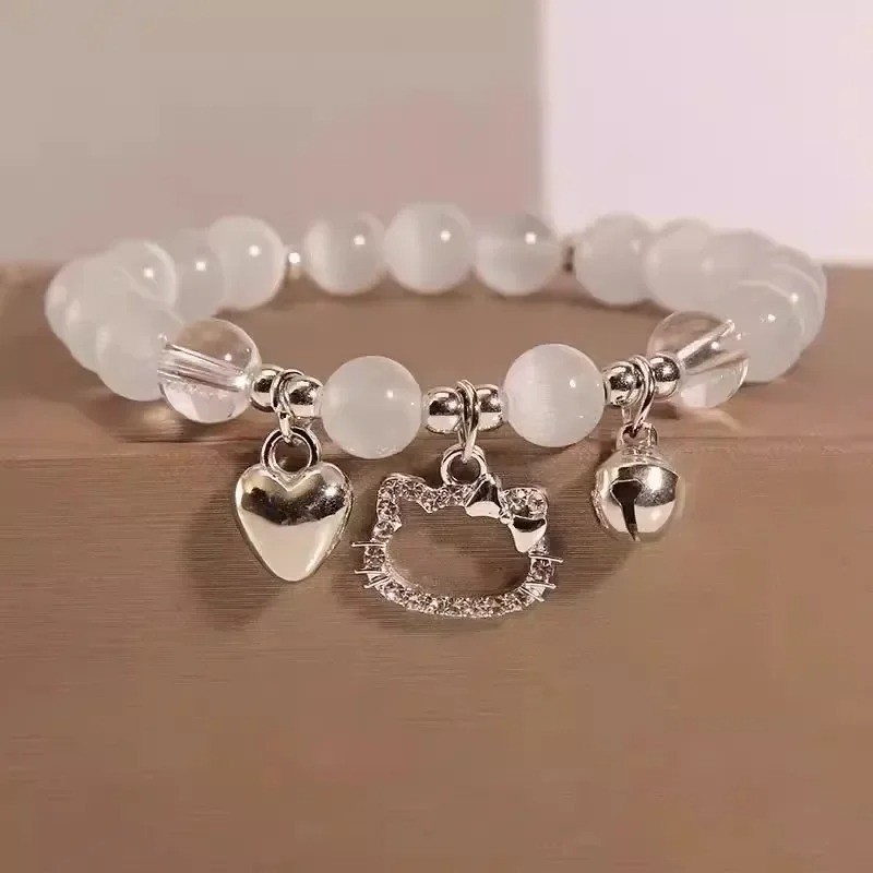 Star Chain Tassel Beaded Bracelet Women Crystal Elastic Rope Charm Jewelry