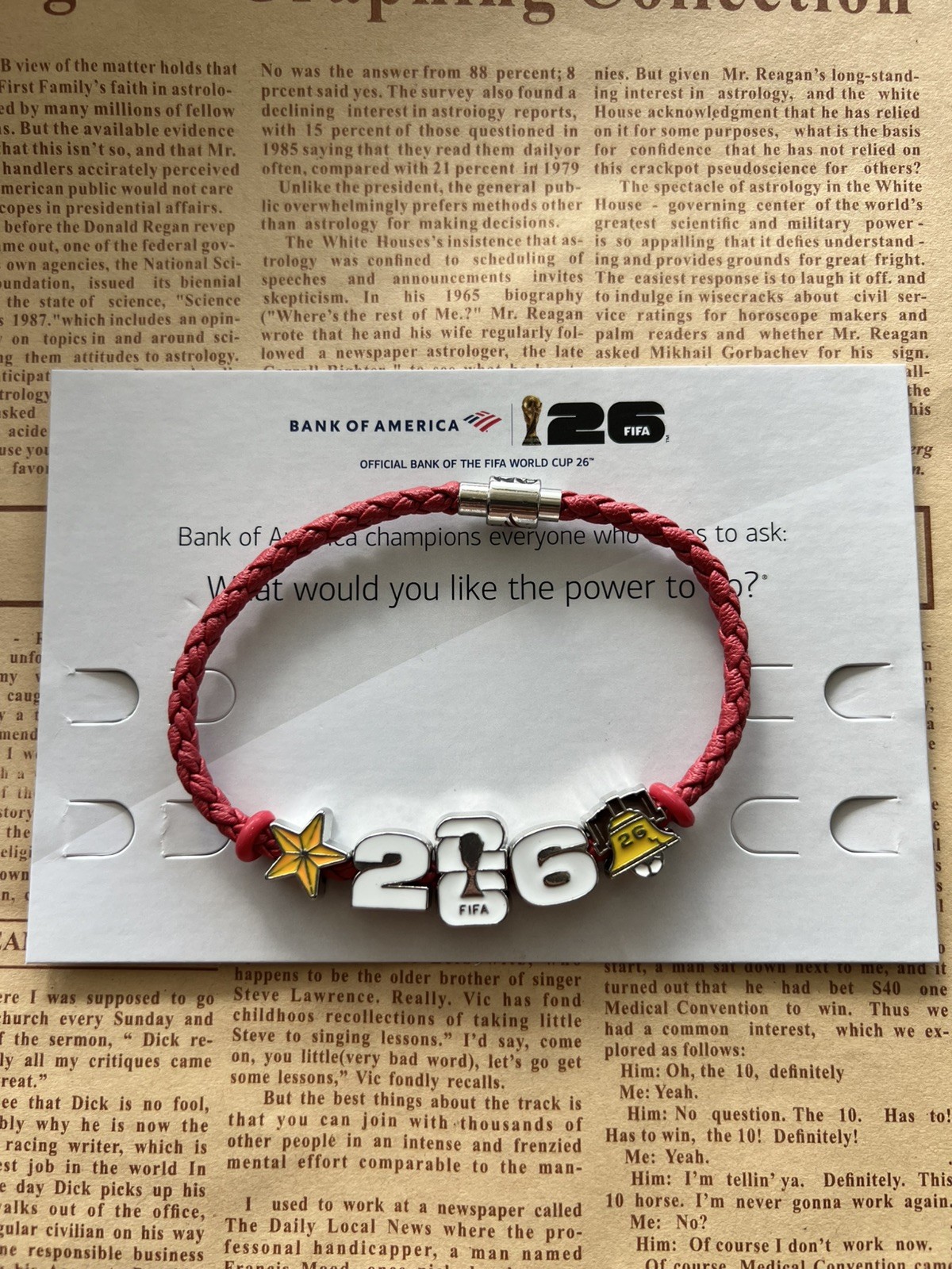 2026 FIFA World Cup Bank of America Exclusive Charm Bracelet 9inch (L)