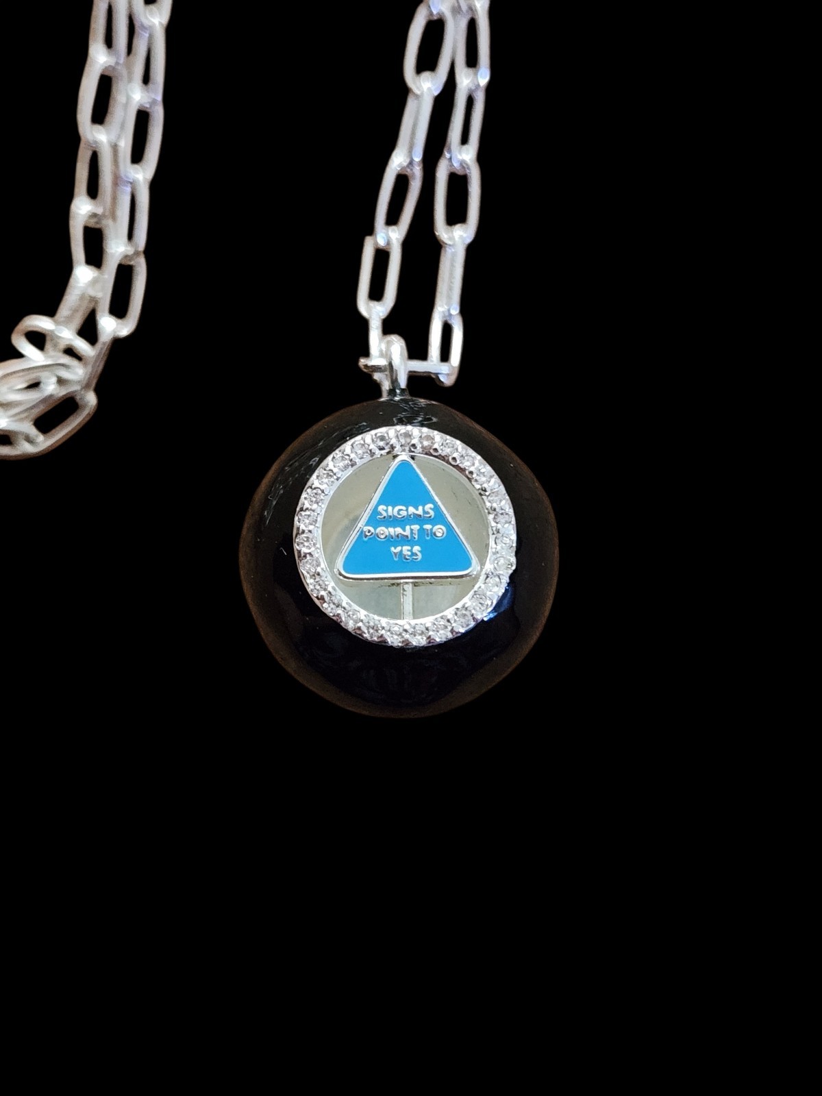 NWT Alex And Ani Magic 8 Ball Spinner Pendant Necklace