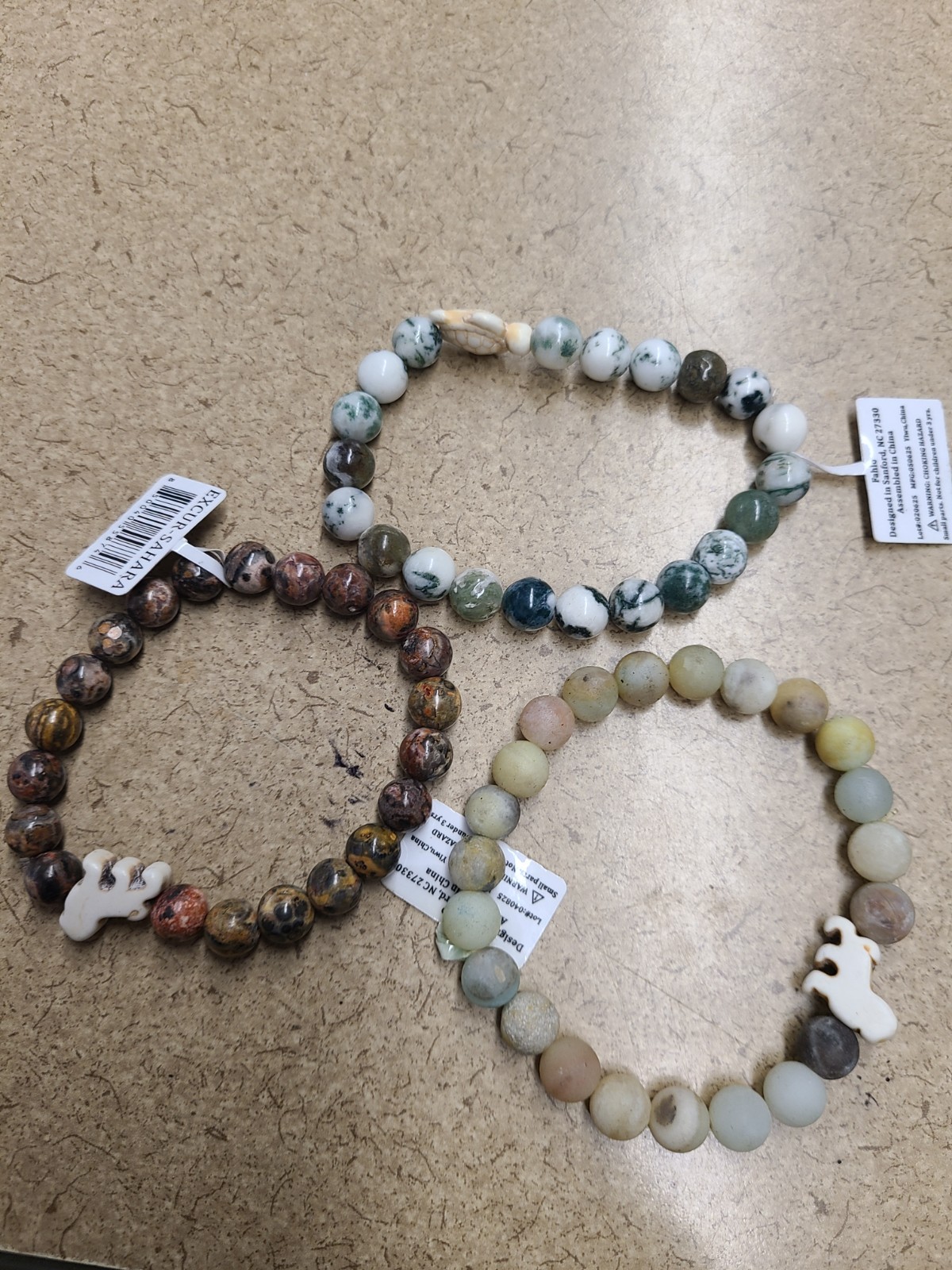 Lot of 3 Fahlo Bracelets No Tracking Cards 99177