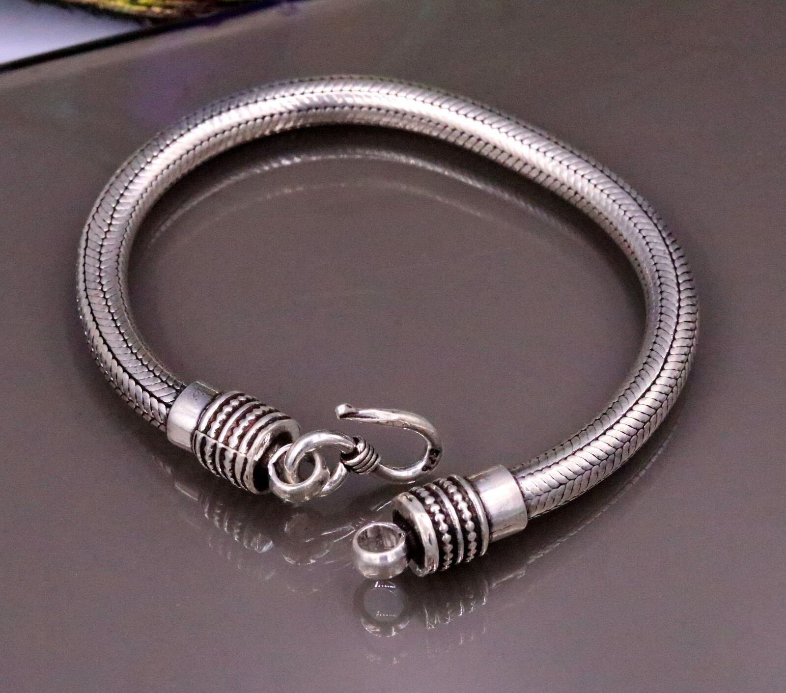 925 sterling silver customized snake chain bracelet tribal jewelry sbr199