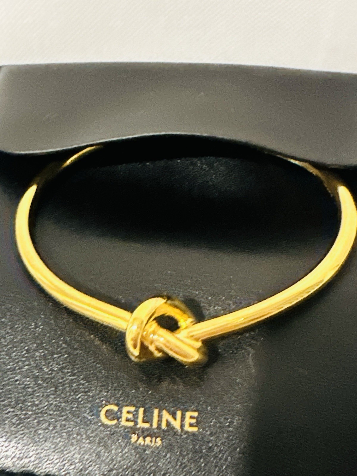 Celine Knot Extra-Thin Bracelet Bangle- Authentic Excellent Condition