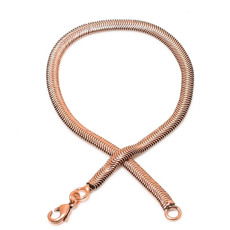Pure Copper Snake Chain Bracelet Copper Arthritis Pain Relief Biker Bracelet