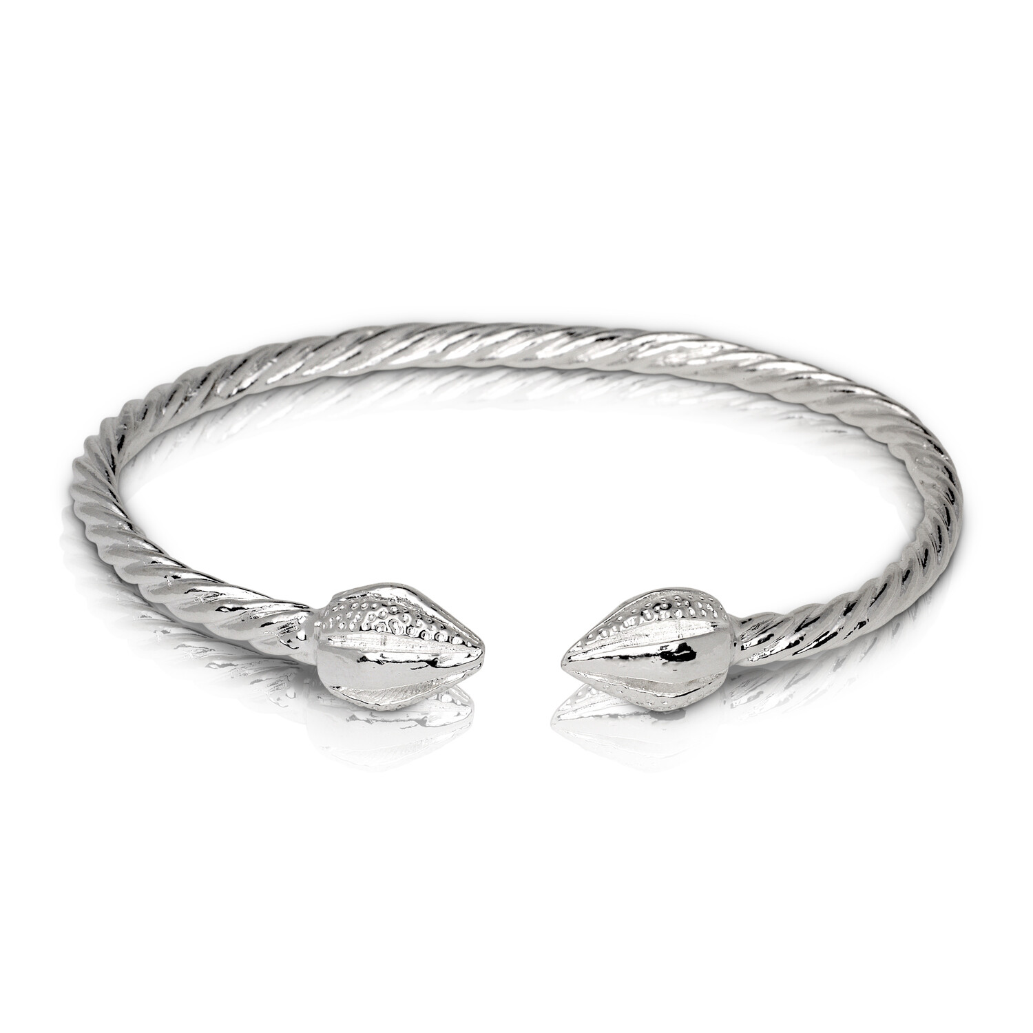 Better Jewelry Cocoa Pod Ends Coiled Rope West Indian Bangles