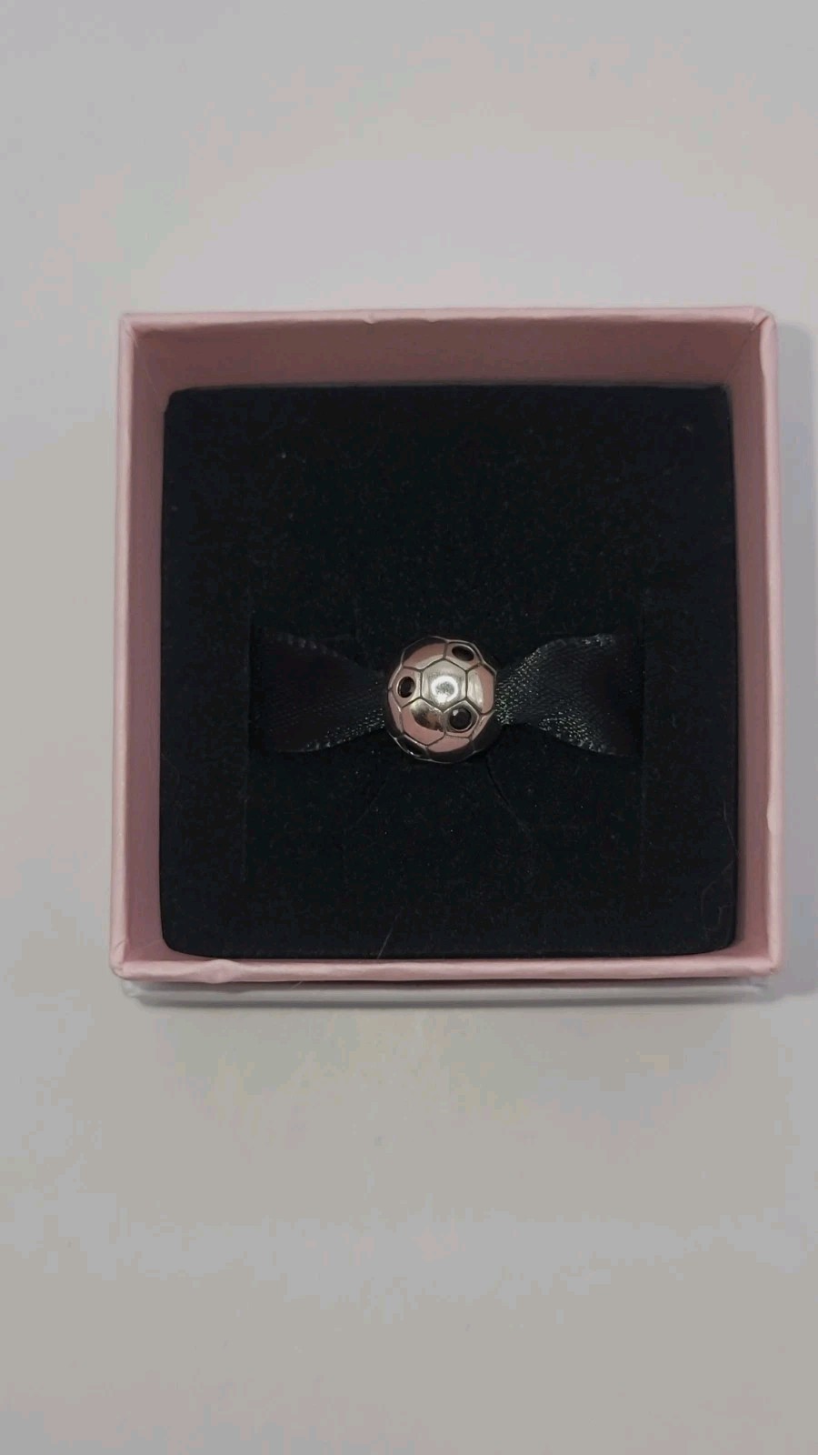 New PANDORA Brand 925 Ale Silver Soccer Ball Charm 794710C01 w/ Box D74