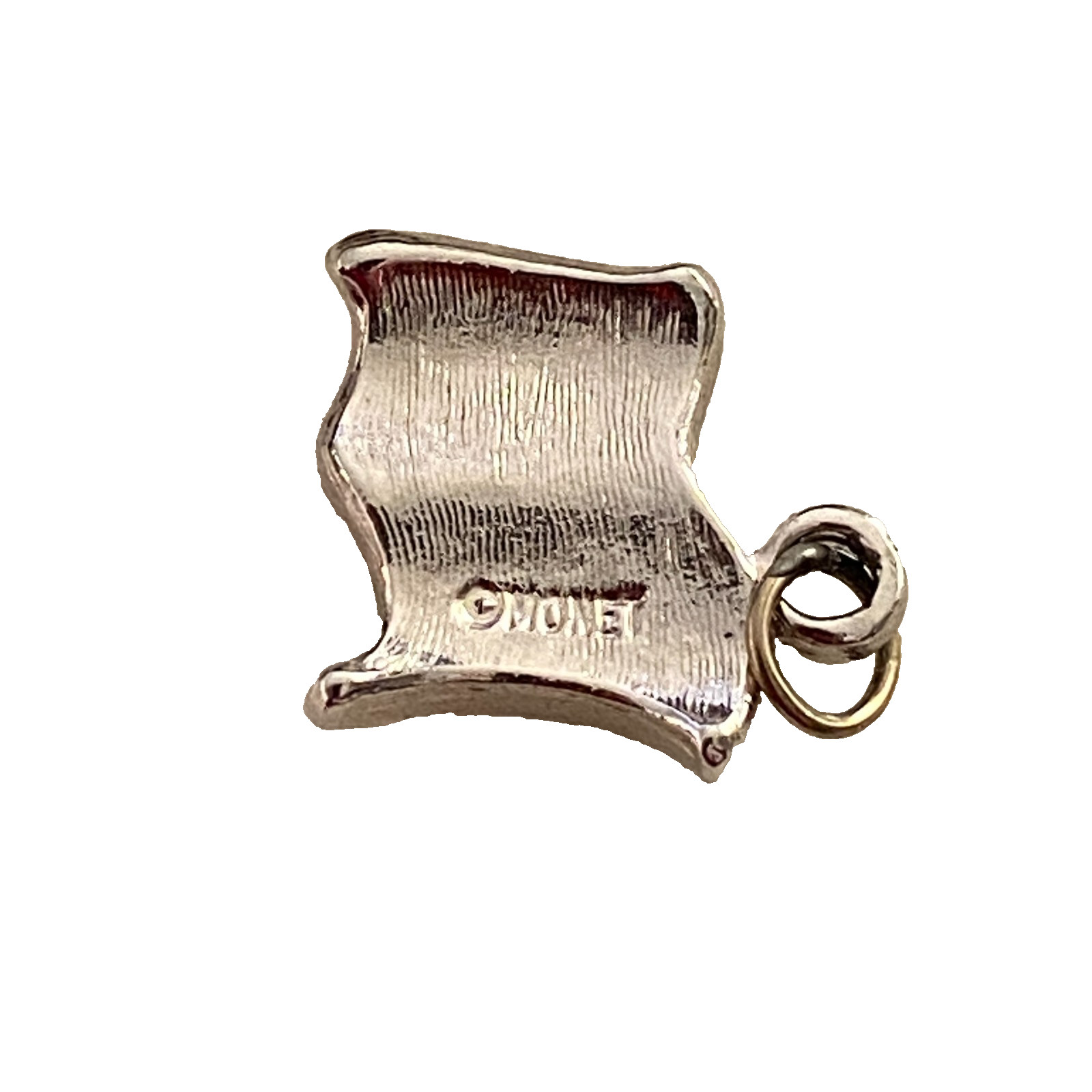 UNITED STATES FLAG Charm Pendant Monet US flag Silver Plated