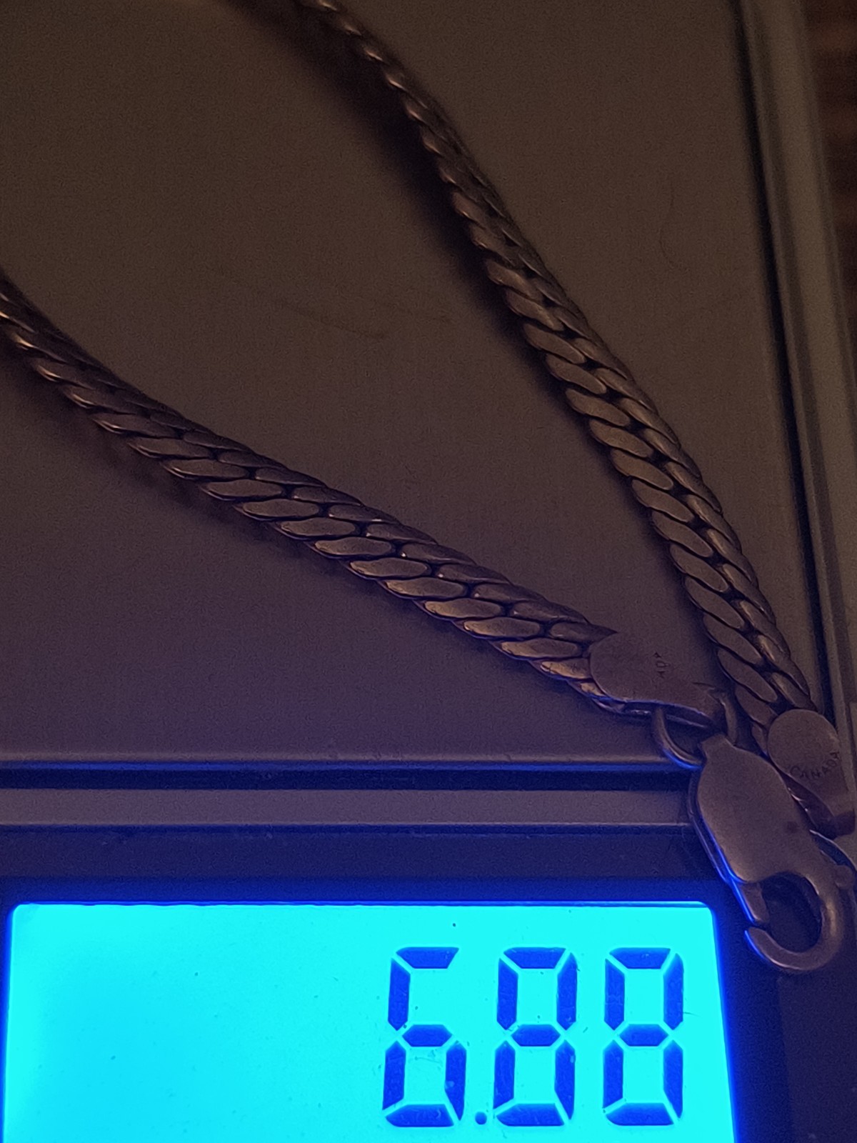 7″ Sterling Silver Heavy Bracelet #273 Herringbone