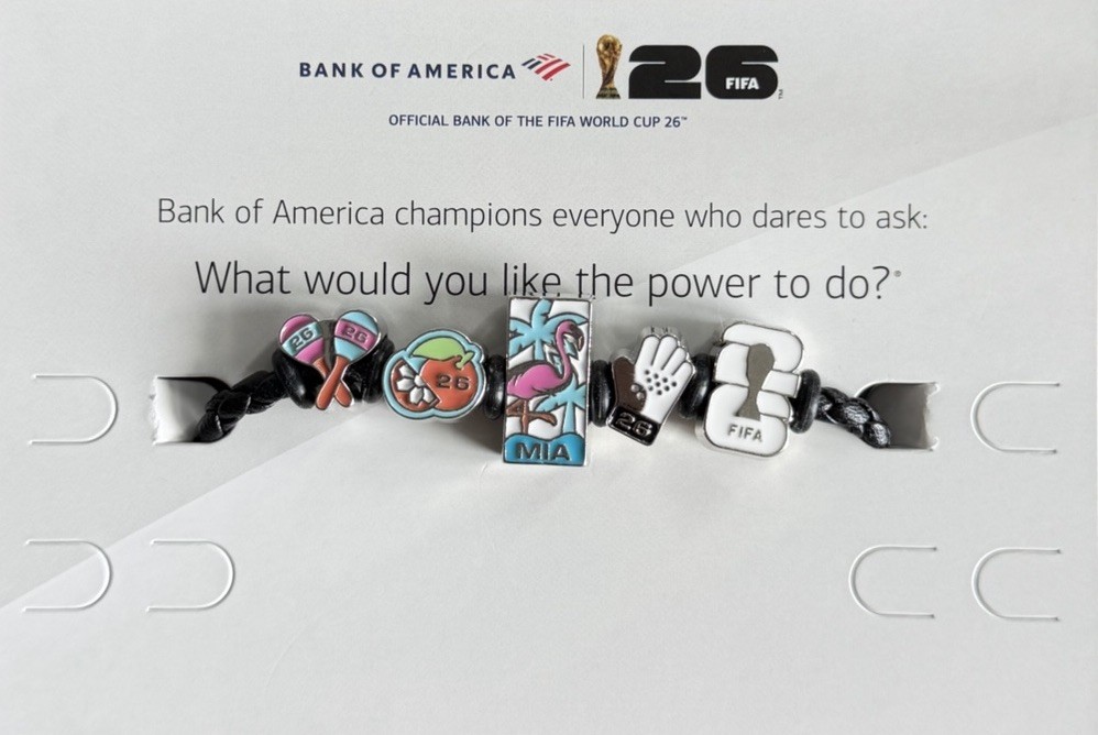 Bank of America FIFA World Cup 26 MIAMI Braided Charm Bracelet