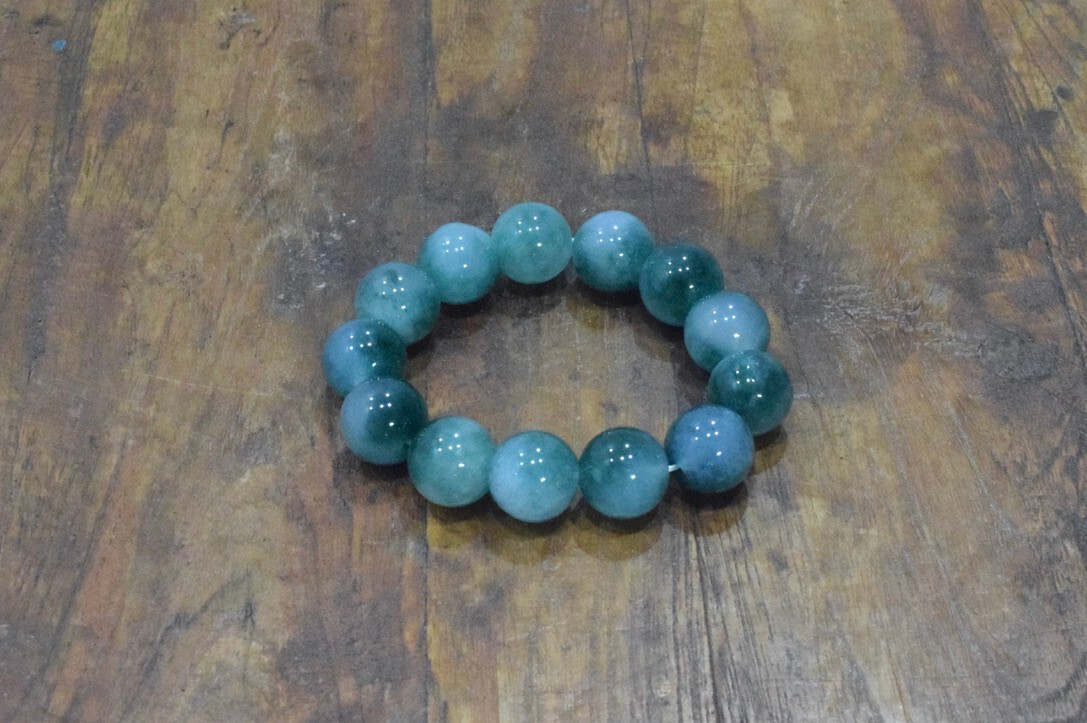 Bracelet Chinese Jadeite Bead Stretch Bracelet