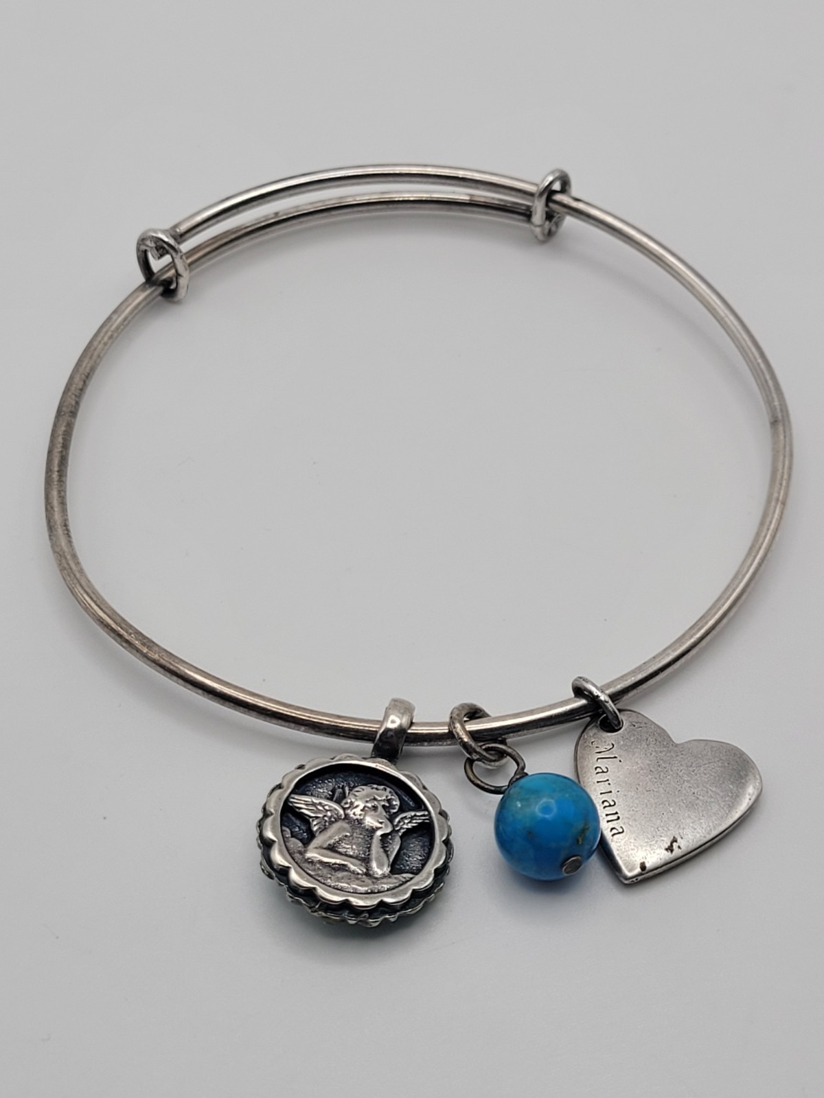 Mariana Spirit of Design Guardian Angel With Swarovski Crystals Blue Bracelet