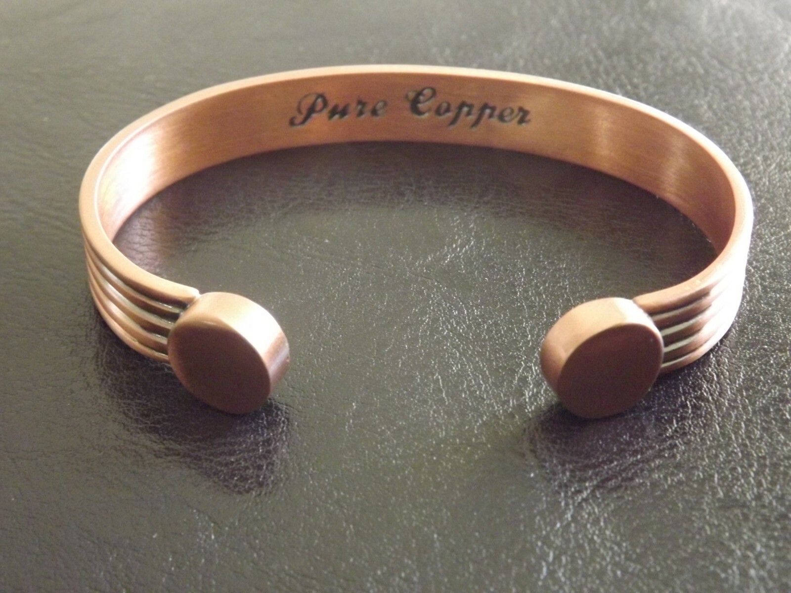 Pure Copper Magnetic Bracelet Arthritis Therapy Women Men Adjustable Roman Cuff