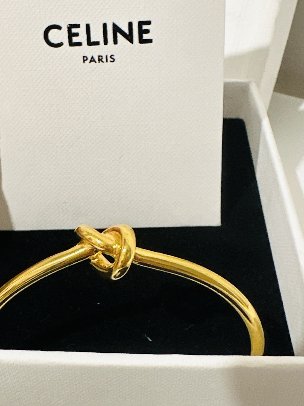 Celine Knot Extra-Thin Bracelet Bangle- Authentic Excellent Condition