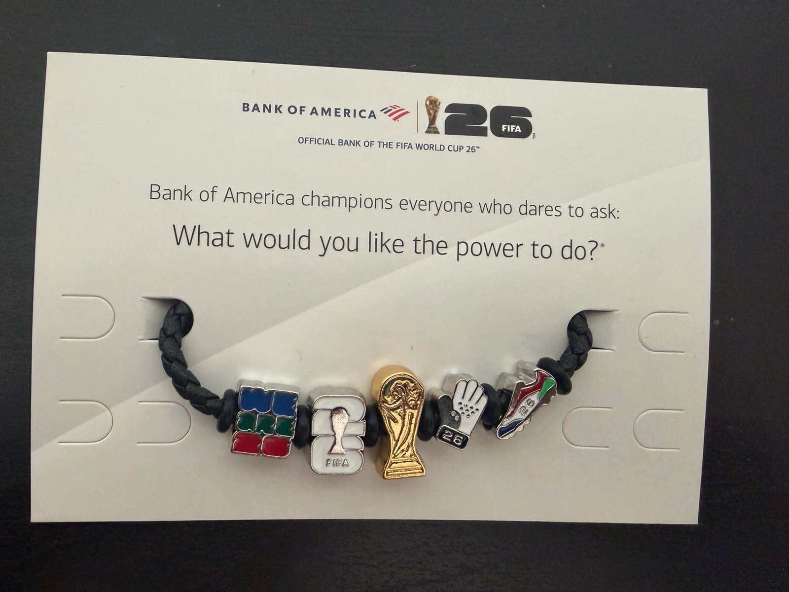 World Cup 26 FIFA Fan Fest Charm Bracelet Black Size Small