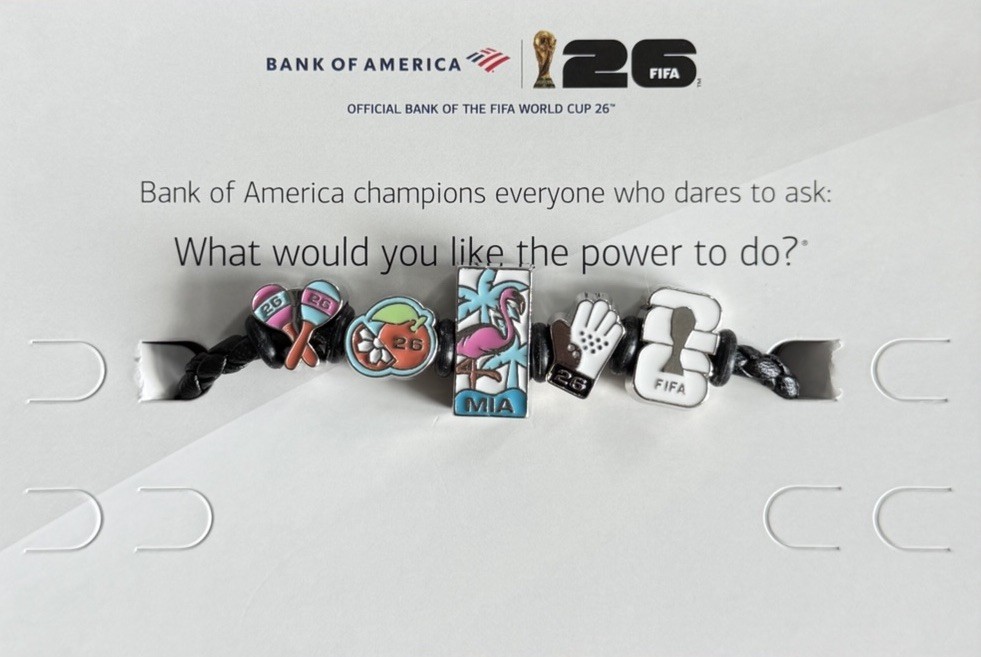 Bank of America FIFA World Cup 26 Braided Cord Charm MIAMI Exclusive Bracelet