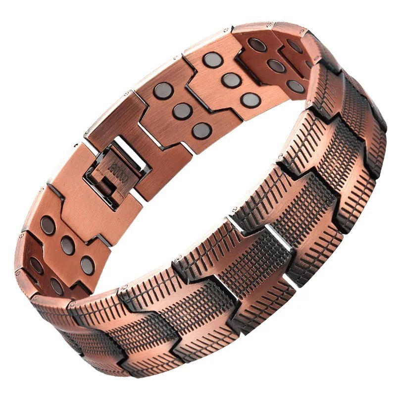 3X Ultra Strength Magnetic Copper Bracelet Vintage Copper Men’s Therapy Energy