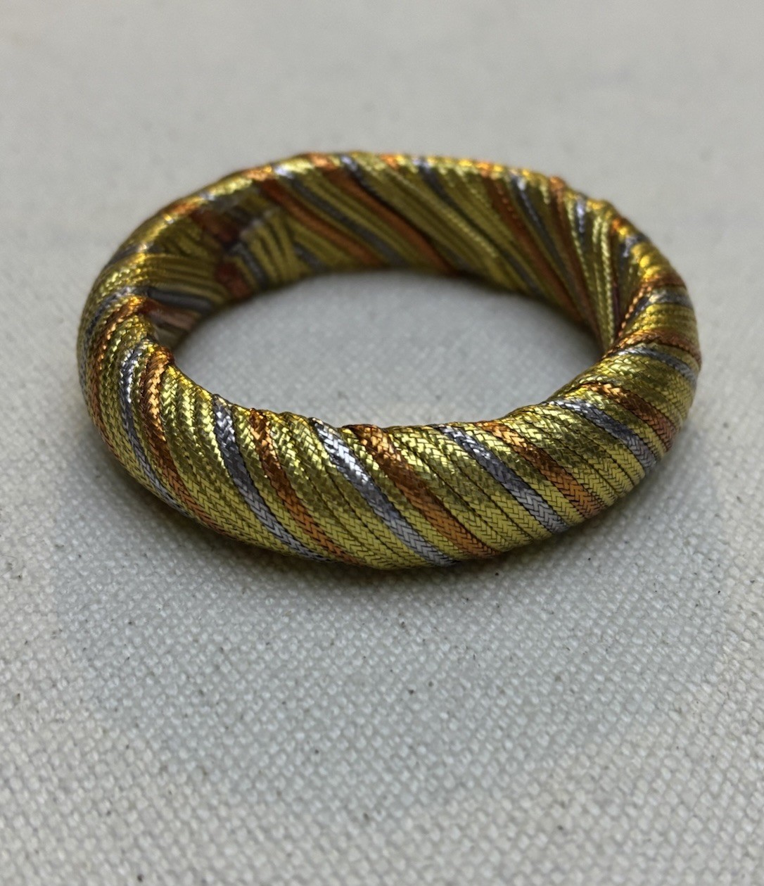 Cord Bracelet with metallic threads