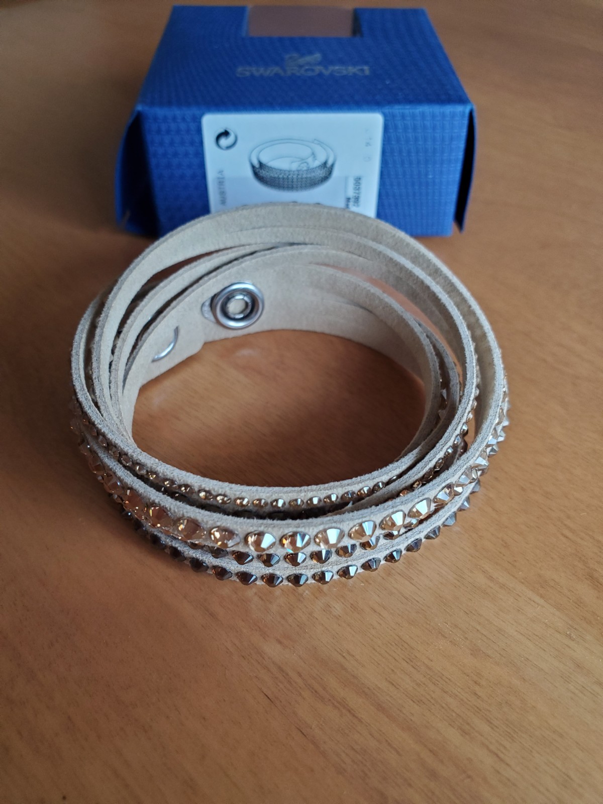 Swarovski Slake Nude Tone Bracelet Brand New In Box. Never Used.