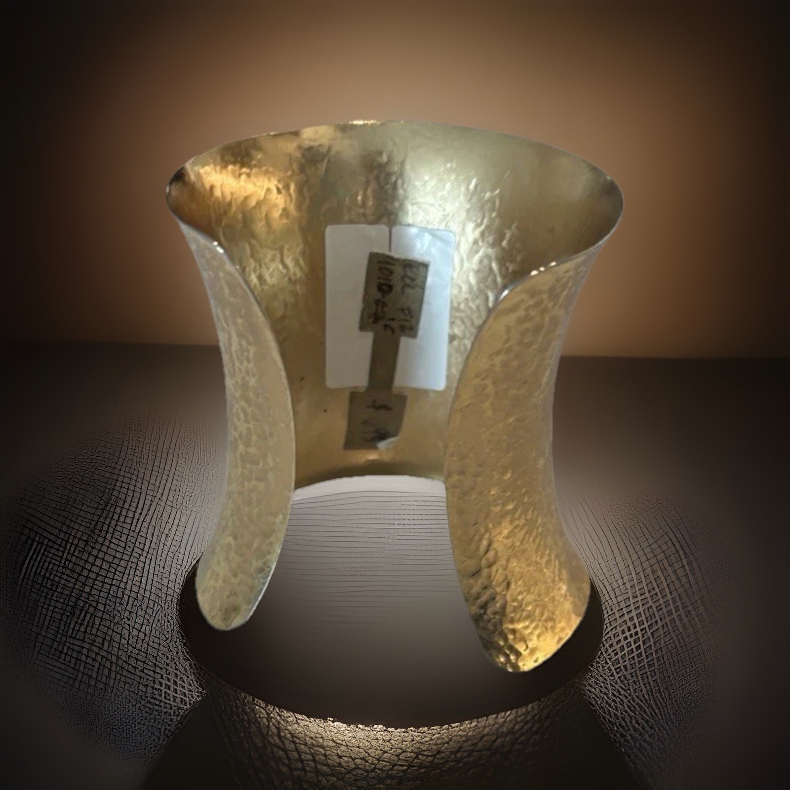 New Stephanie Kantis 24k Gold Plated Hammered Cuff Bracelet $695