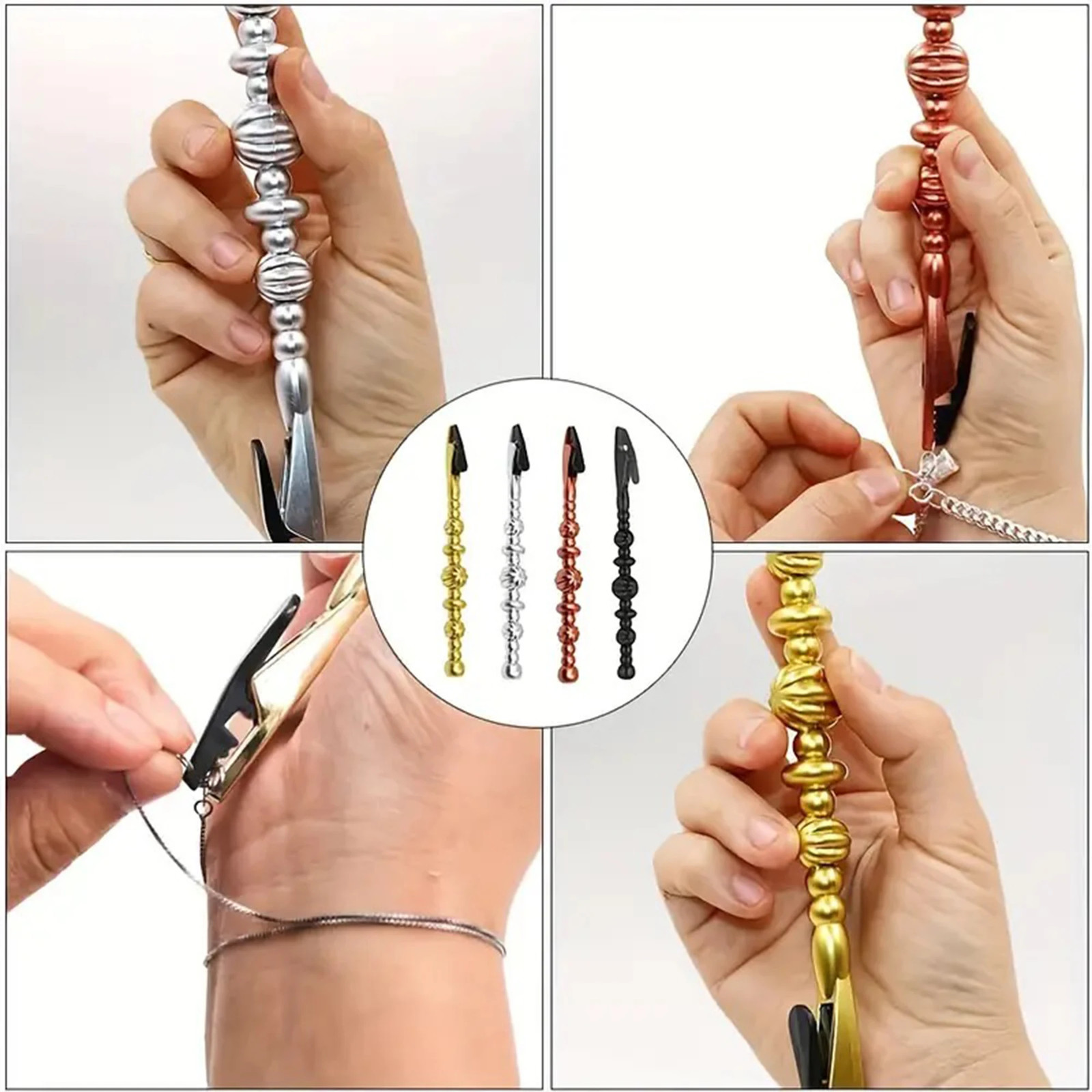 1Pc Plastic Bracelet Helper Tool Jewelry Helper Tool Fastening and Hooking Devic