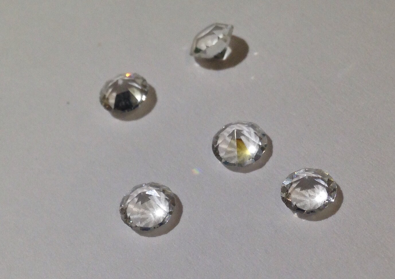 Pack of 5 Birthstones – April Clear – Fit Origami Owl Lockets 5mm Size
