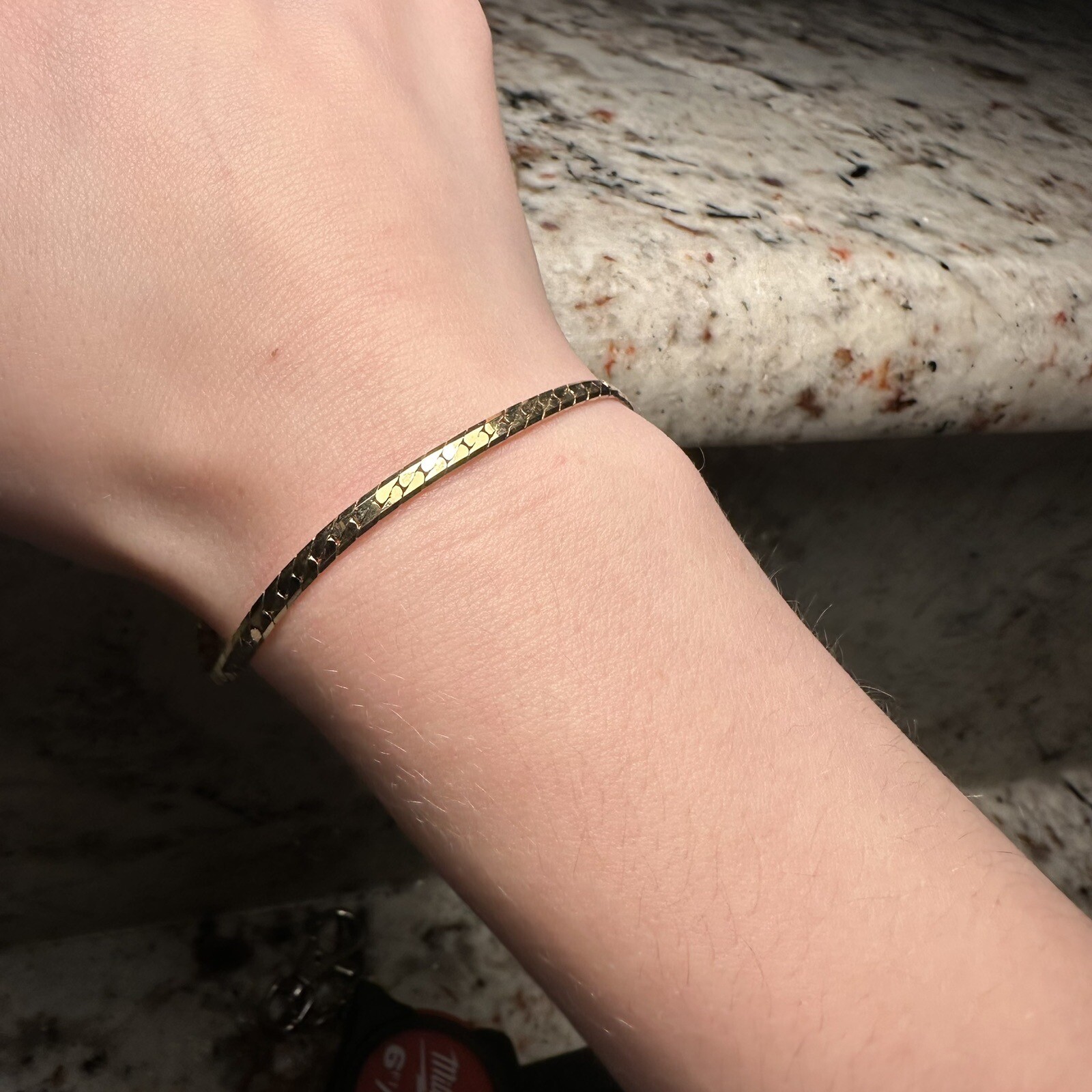 Women’s Dainty Signed Park Lane Gold Tone Chain Bracelet 6 7/8 Inch