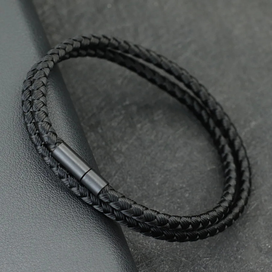 Men Bracelet With A Grade 4mm Keel Rope Multiple Colors And Sizes