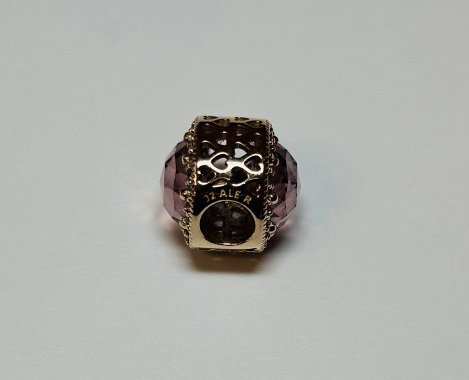 Pandora 12 R Radiant Hearts Blush Pink CZ Charm 781725NBP-.08
