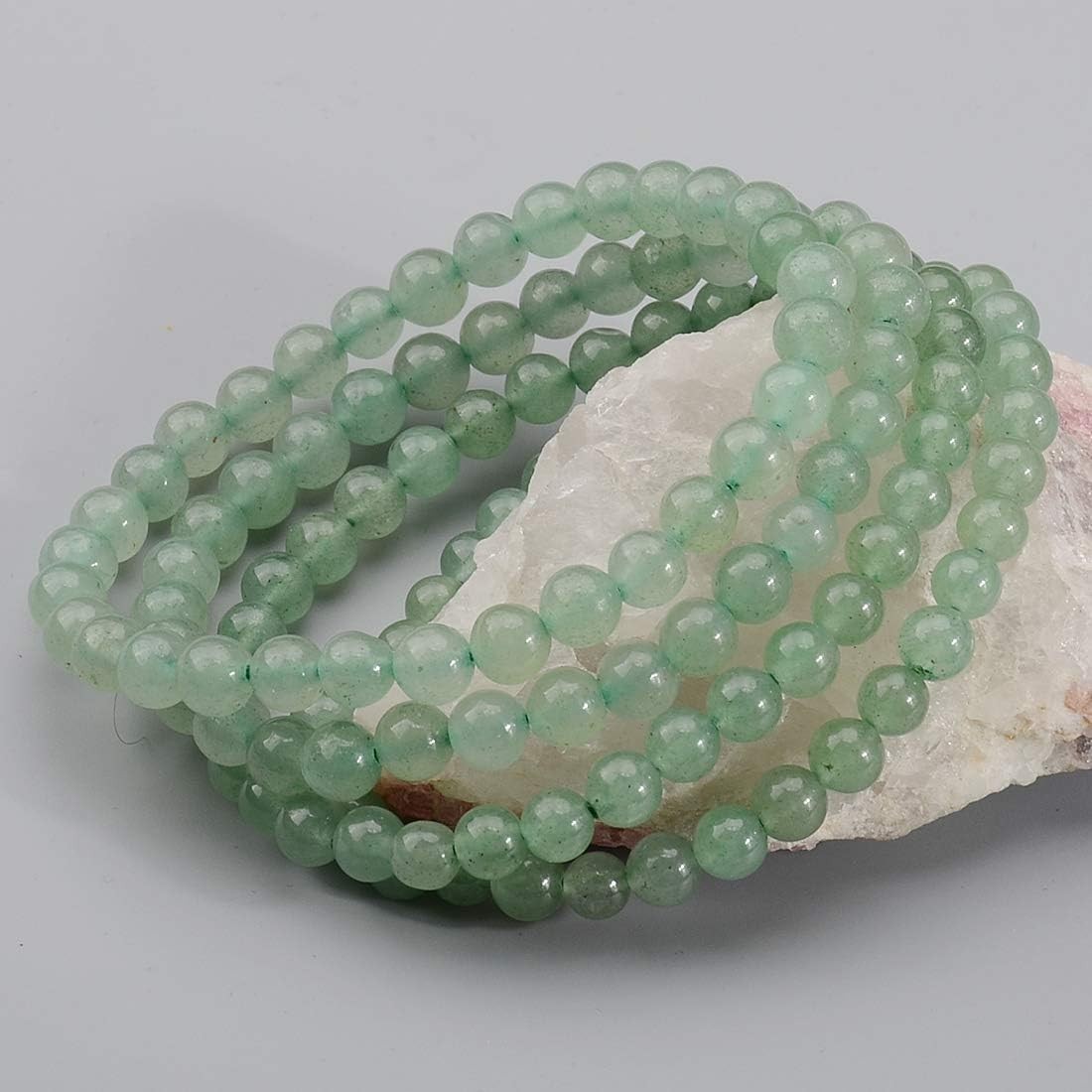6mm Green Aventurine Elastic Bracelet – Perfect Gift for Energy and Balance