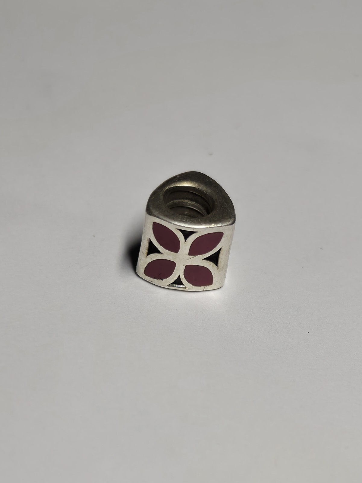 Pandora Pink Enamel Flower Petals Charm 790437EN05 RETIRED RARE 925 ALE