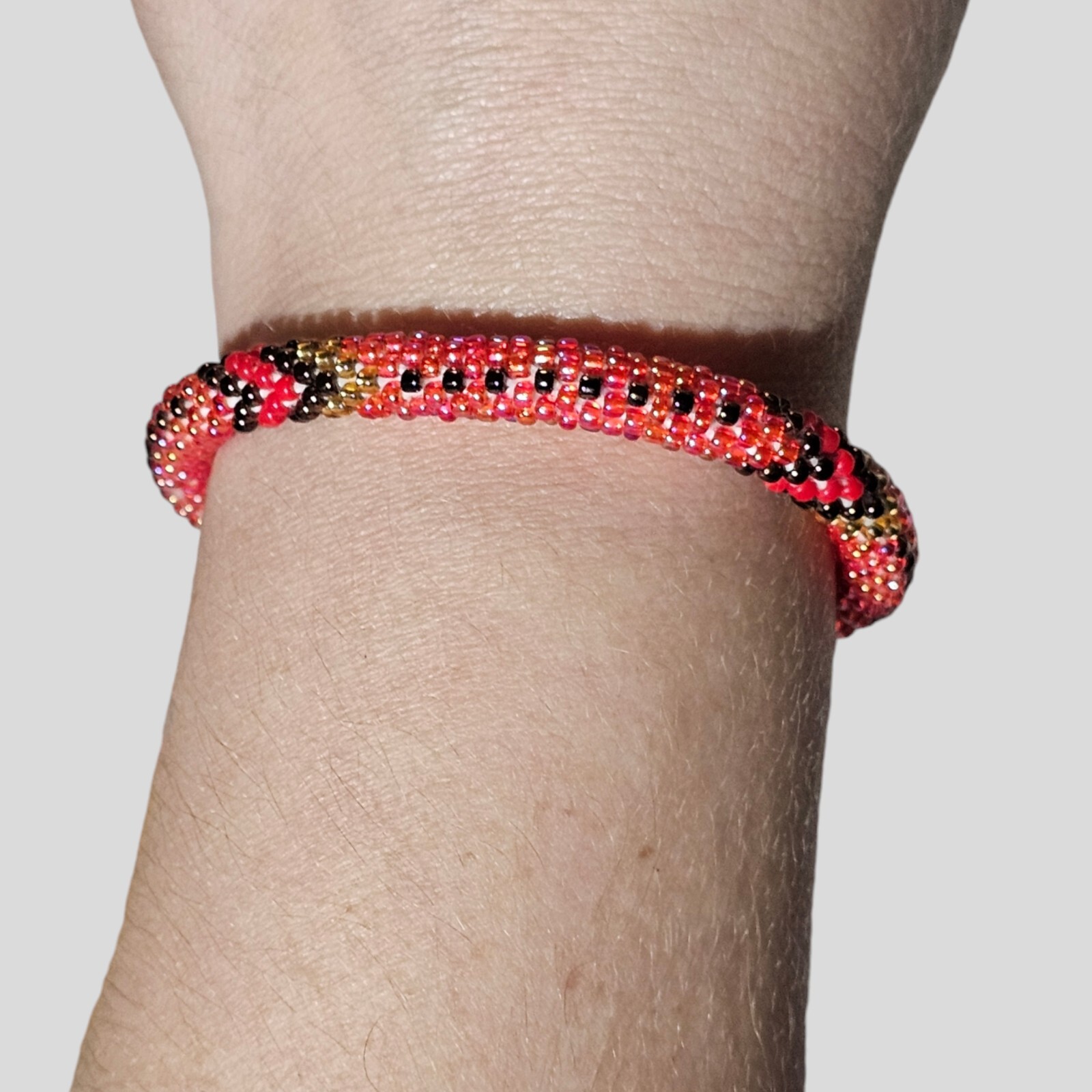 Sashka Co Glass Bead Crochet Bracelet Nepal Fair Trade