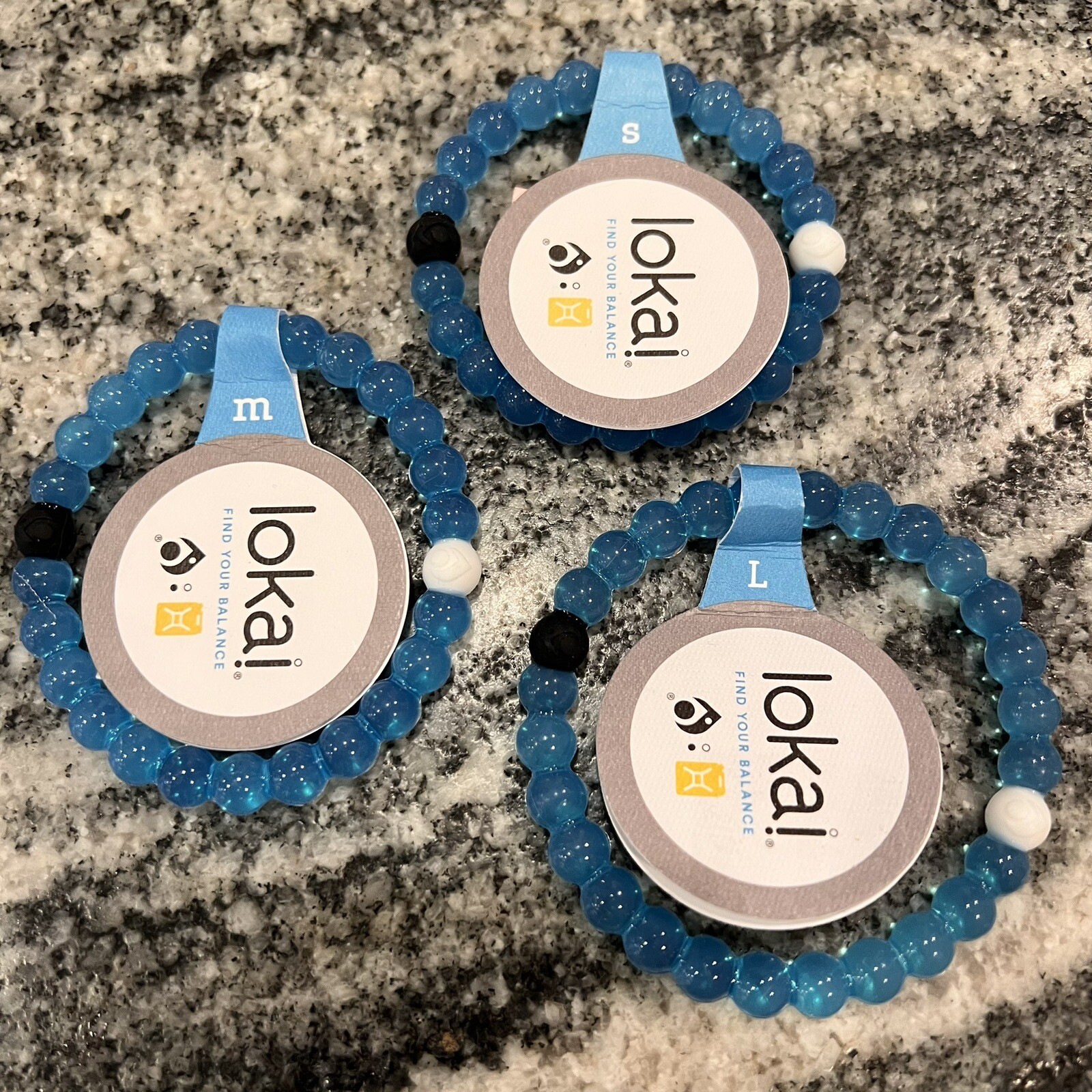 NEW Lokai Water Cause Collection Limited Edition Bracelet Blue Choose Size S-L