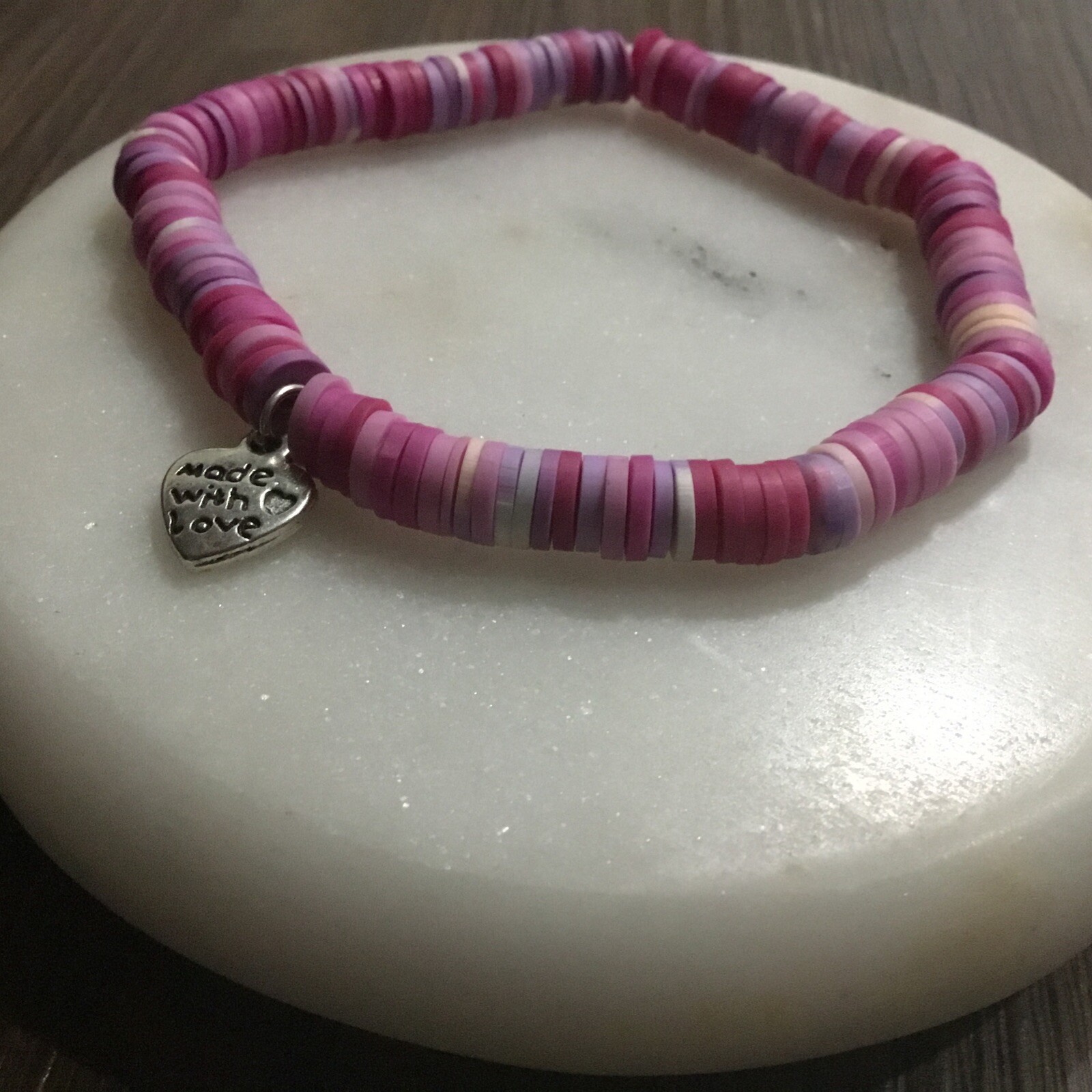 bracelet, Women, Purple, Charmed, Handmade,