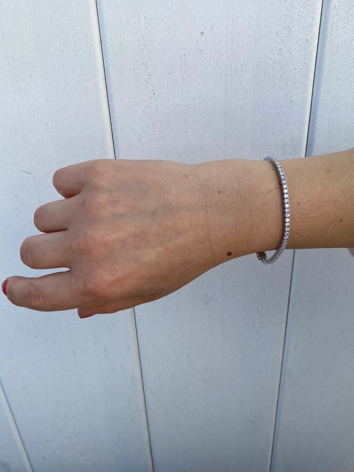 Pulsera TENNIS De Plata De Ley 925 2mm Diamantes Simulados Mujer/Hombre Hip Hop