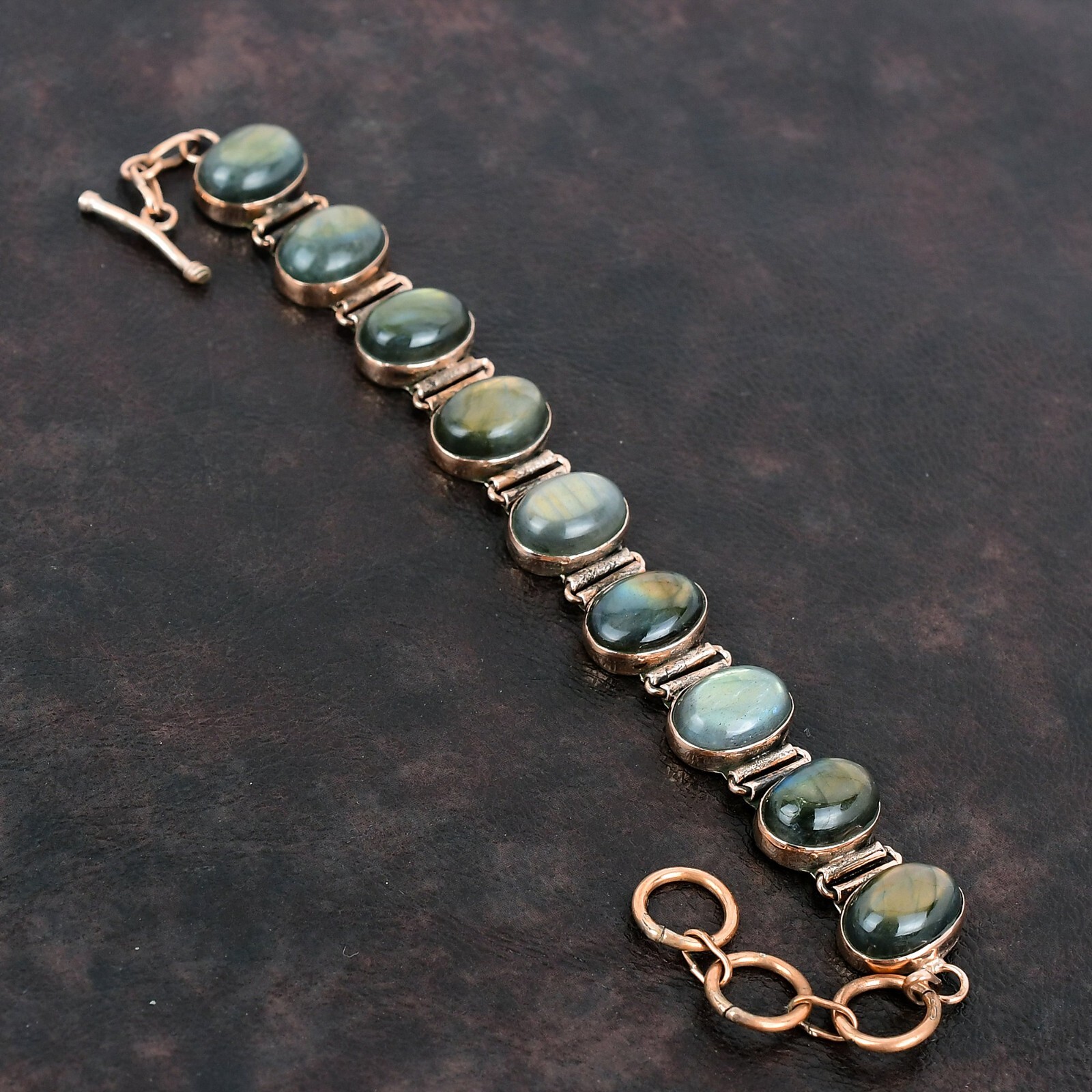New Year Deal Labradorite Gemstone Birthday Anniversary Bracelet Jewelry Copper