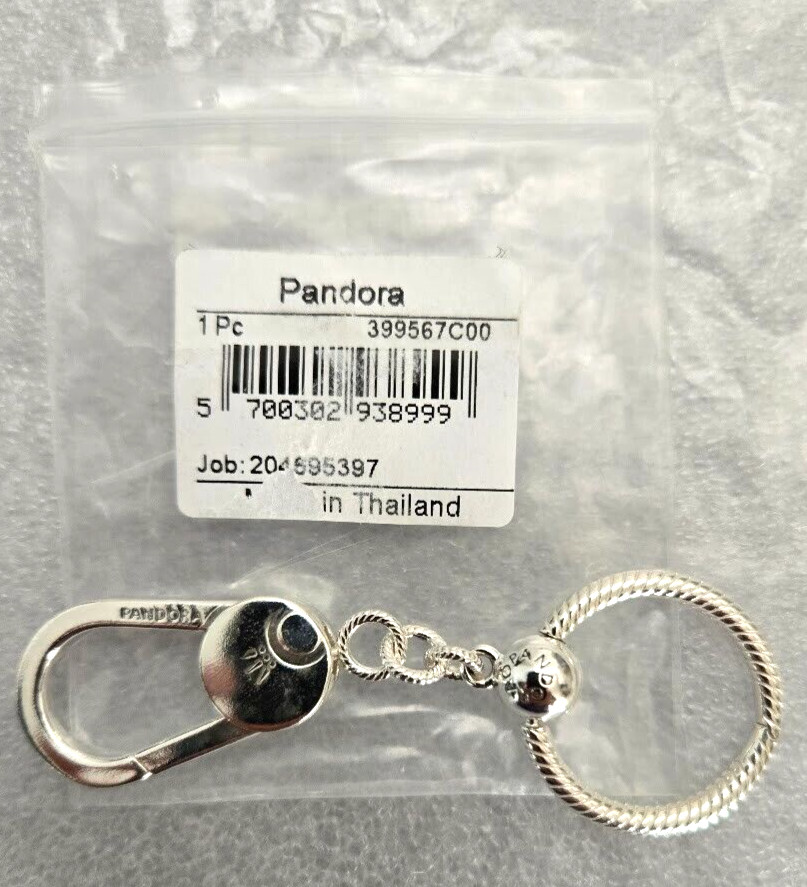 Pandora #399567C00 Moments Small Bag Charm Holder Lobster Clasp & Jump Ring