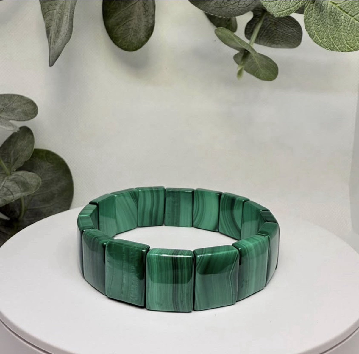 Malachite Soft Bangle 16MM
