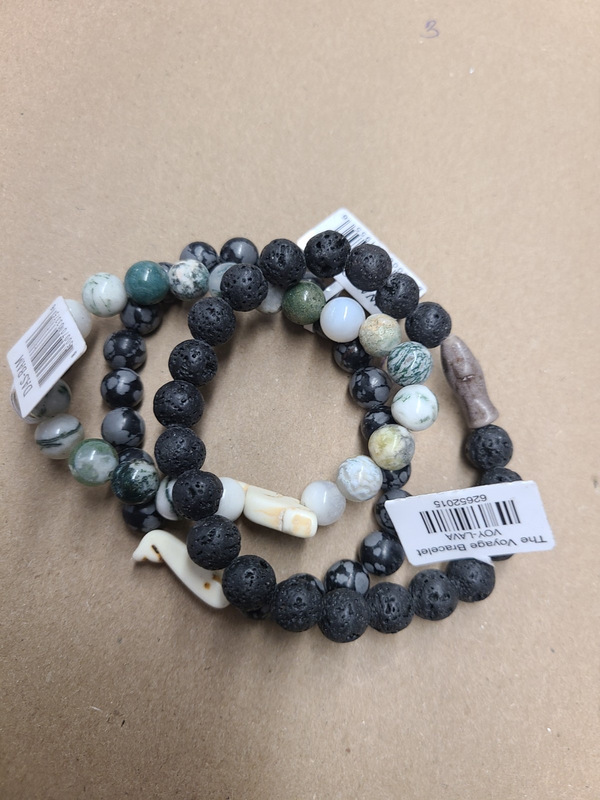 Lot of 3 Fahlo Bracelets No Tracking Cards 99828