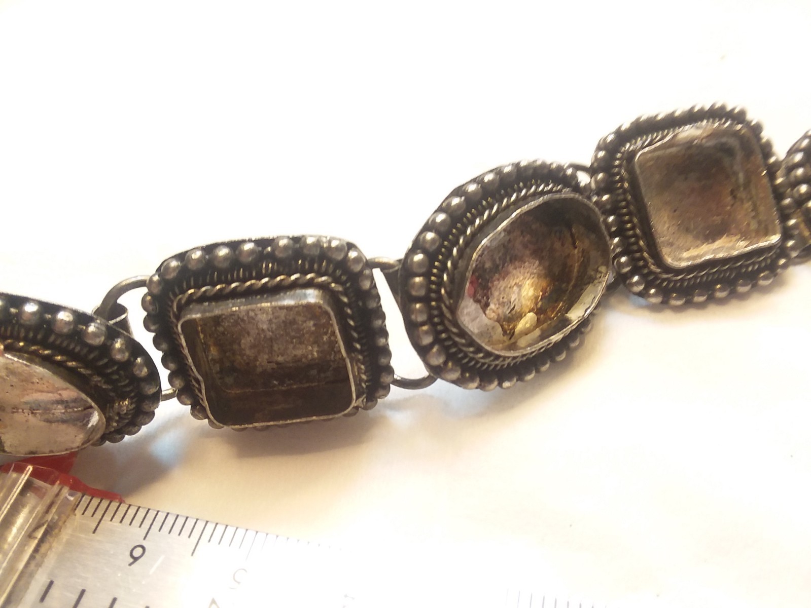 7.5″-8.5″ Silver Tone Bohemian Style Blank Bracelet 07-01-2026
