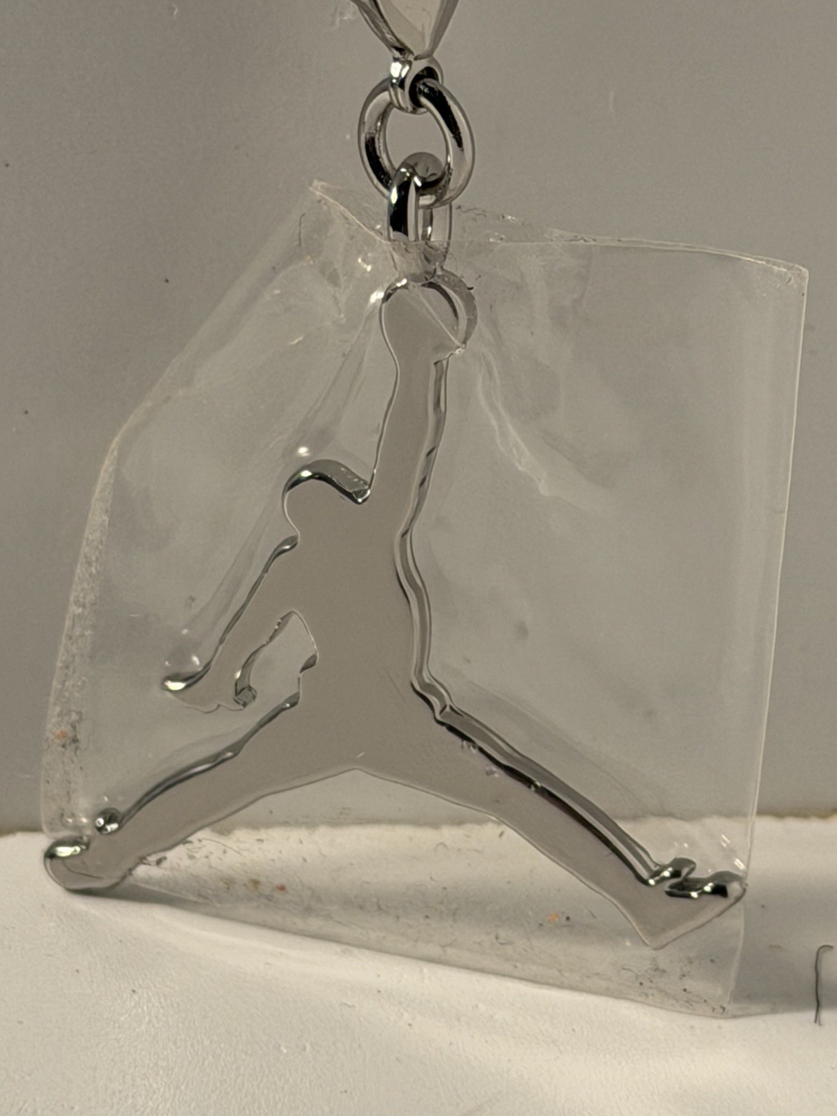 Silver Chain Bracelet with Basketball-Inspired Charm–Studio Wardrobe Prop (2025)