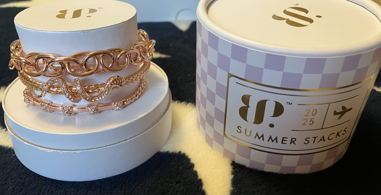 BP 2025 Summer Stacks “Into The Unknown” Snake 🐍 3 RG Bracelet Set